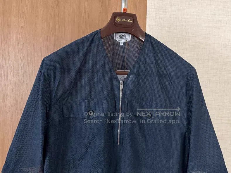 Hermes Hermes size 39 Men's Spring and Summer Zip T-Shirt Size US XXS / EU 40 - 2 Thumbnail