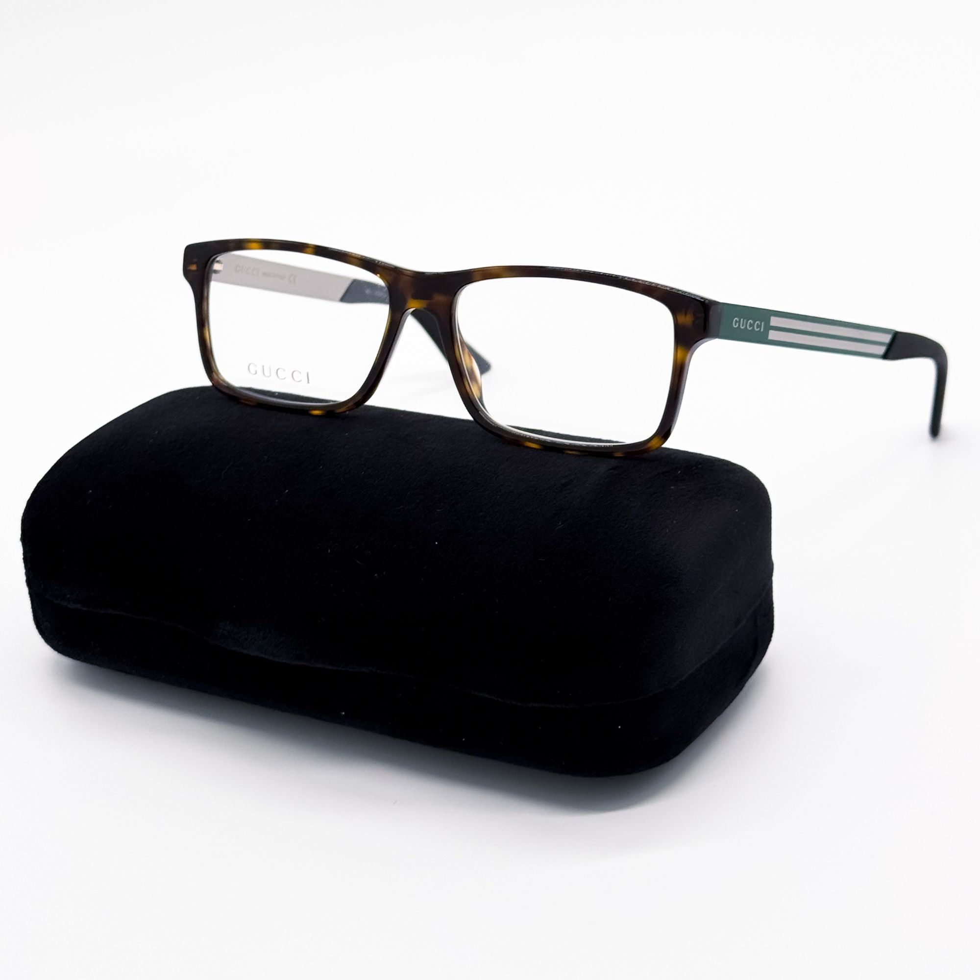 Gucci NEW GG0692O 002 GUCCI MEN HAVANA GREEN EYEGLASSES GUCCI Size ONE SIZE - 2 Thumbnail