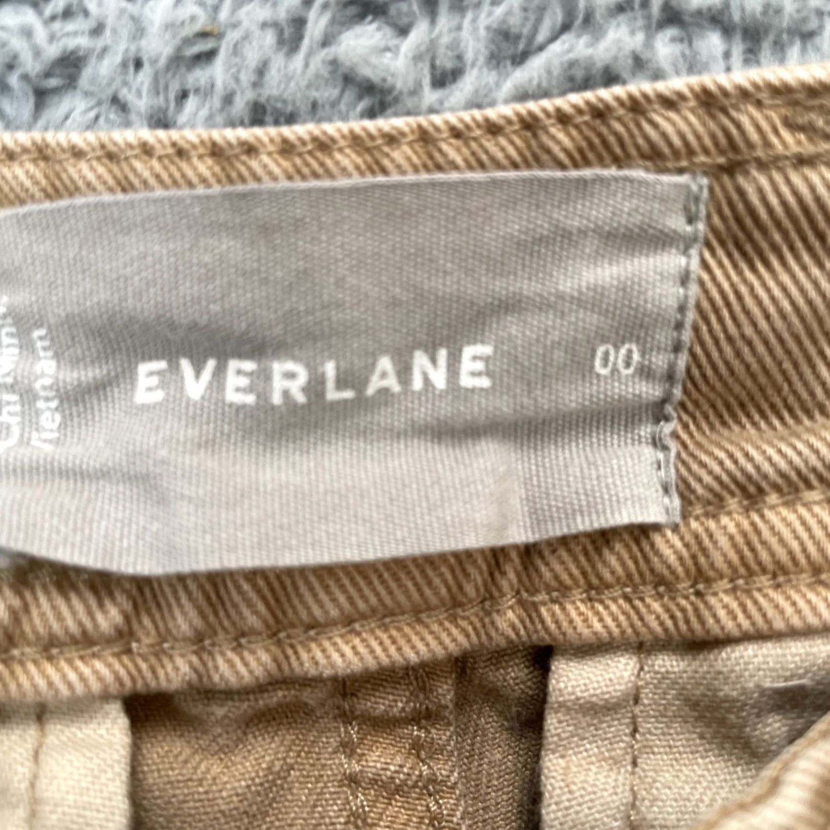 Everlane Everlane Womens Beige Chino Pants Tapered Leg Resort Casual Baggy 00 Size 26" / US 2 / IT 38 - 3 Thumbnail