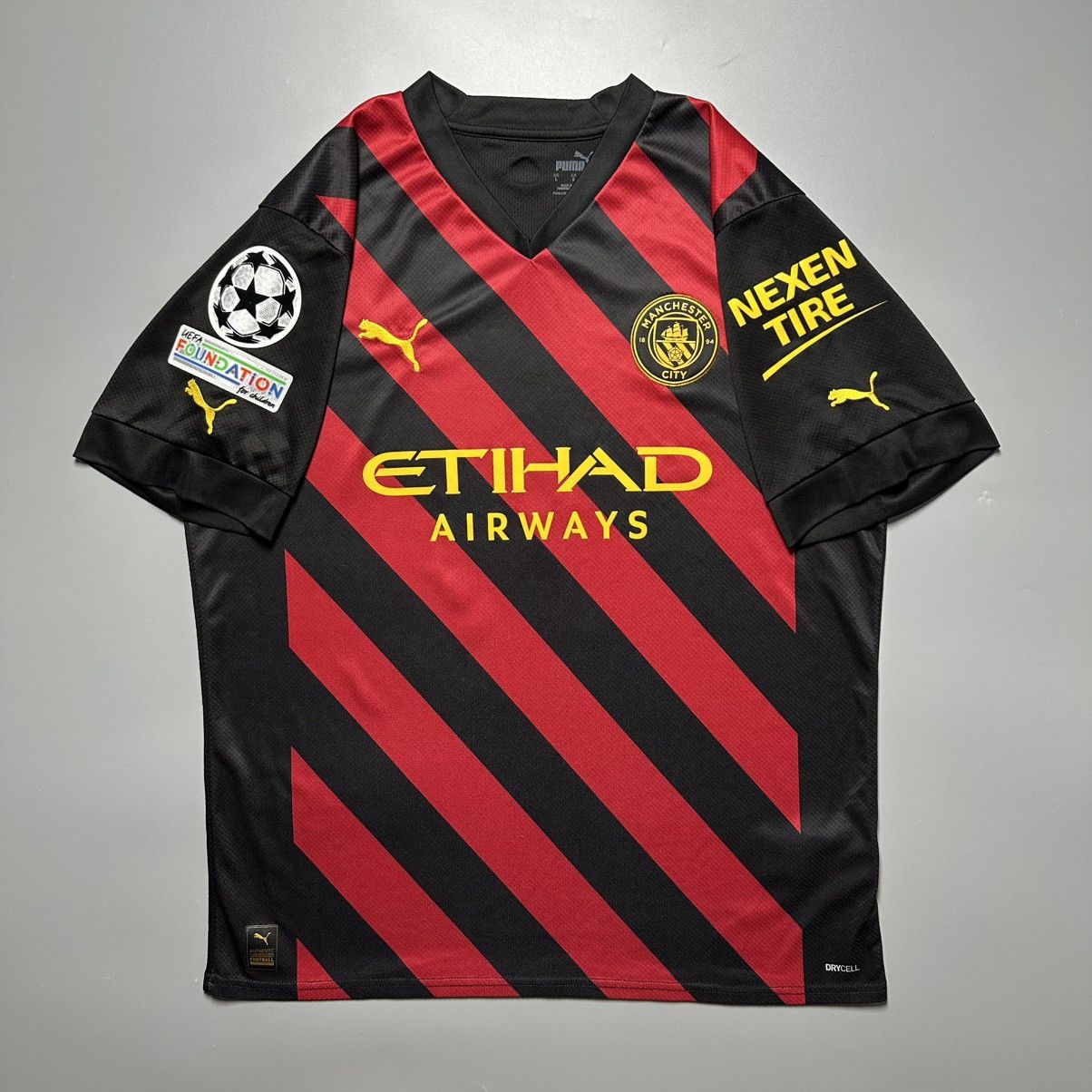 Puma MAN CITY PUMA 2022/2023 FOOTBALL AWAY JERSEY #9 HAALAND Size US L / EU 52-54 / 3 - 2 Thumbnail