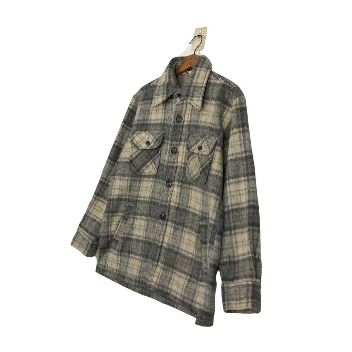 Japanese Brand 📌Vintage Wool Jacket Flannel Spade Mashie Tartan Design Size US L / EU 52-54 / 3 - 3 Thumbnail