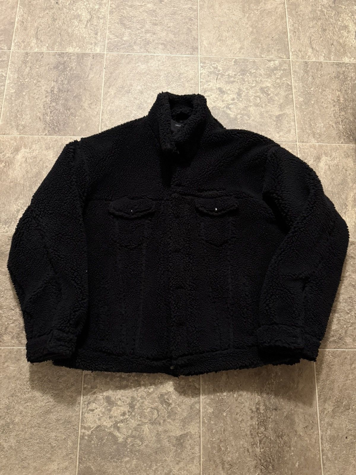 Balenciaga Balenciaga Black Sherpa Trucker Jacket Size 3 Size US L / EU 52-54 / 3 - 1 Thumbnail