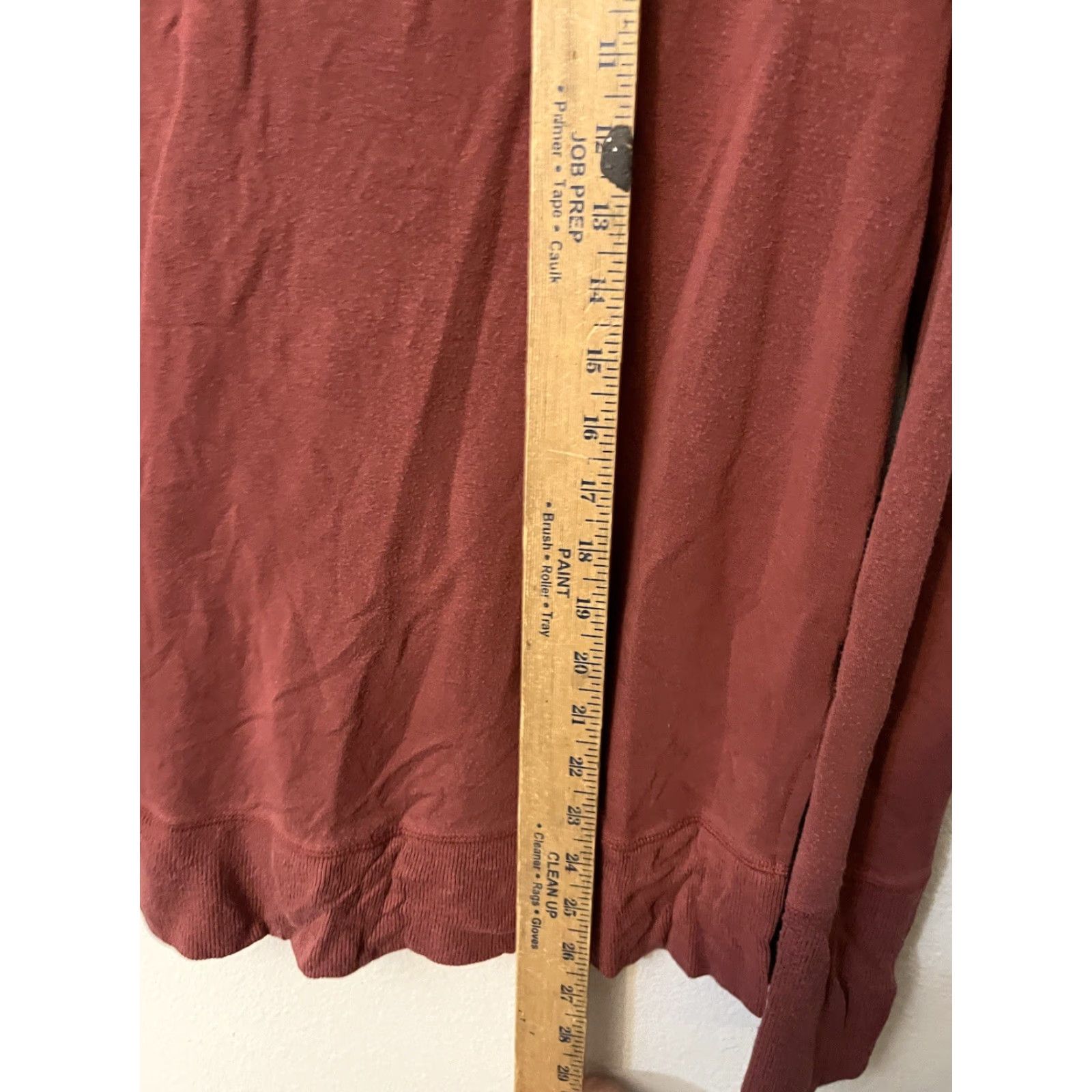 Athleta Athleta Sweatshirt Women XS Maroon Modal Blend Pullover Knit Raglan Sleeve Logo Solid Modern Size XS / US 0-2 / IT 36-38 - 4 Thumbnail