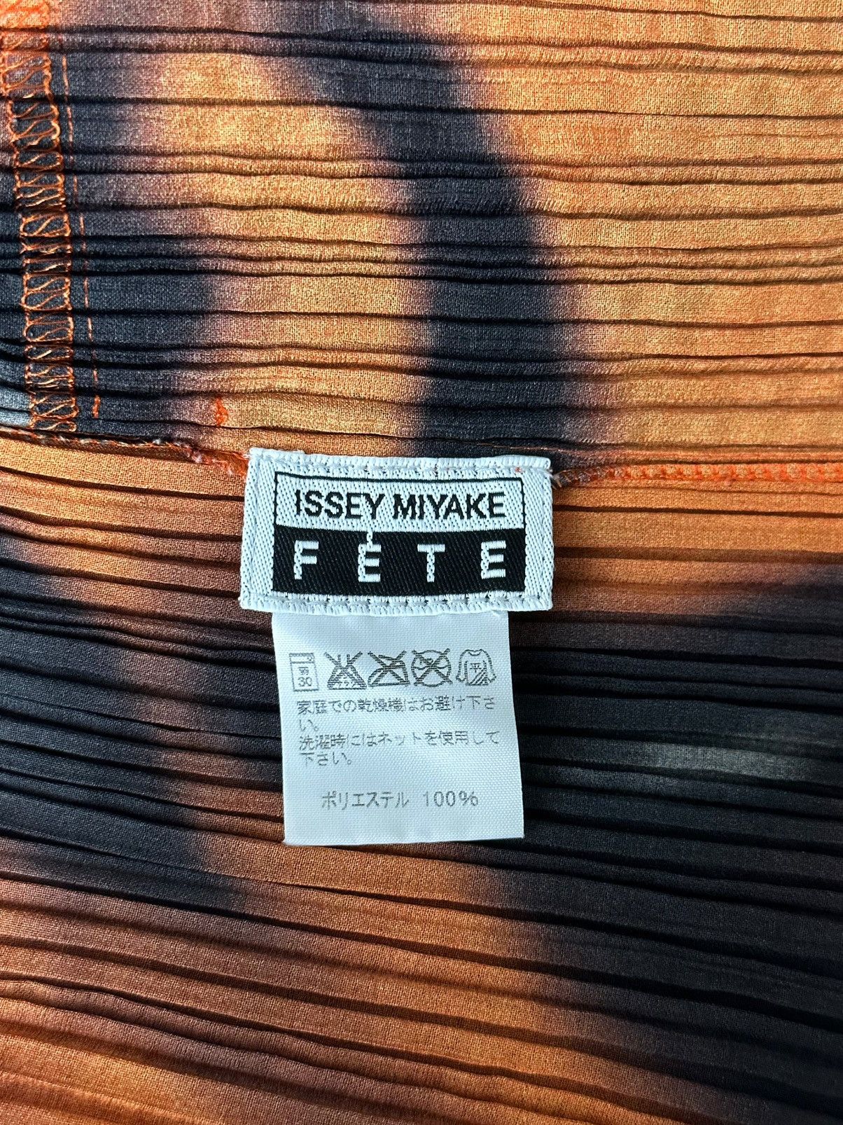 Issey Miyake × Vintage Orange Flame Dragon Scale Jacket Size L / US 10 / IT 46 - 4 Thumbnail