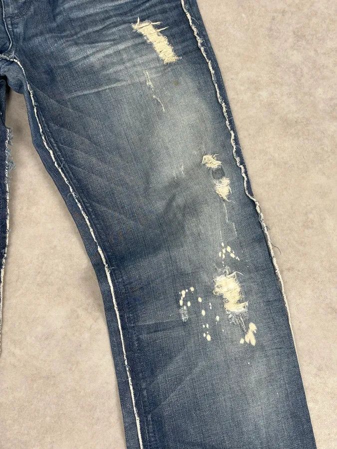 Dolce & Gabbana AW2006 Dolce & Gabbana Navy Distressed Jeans Size US 32 / EU 48 - 9 Thumbnail