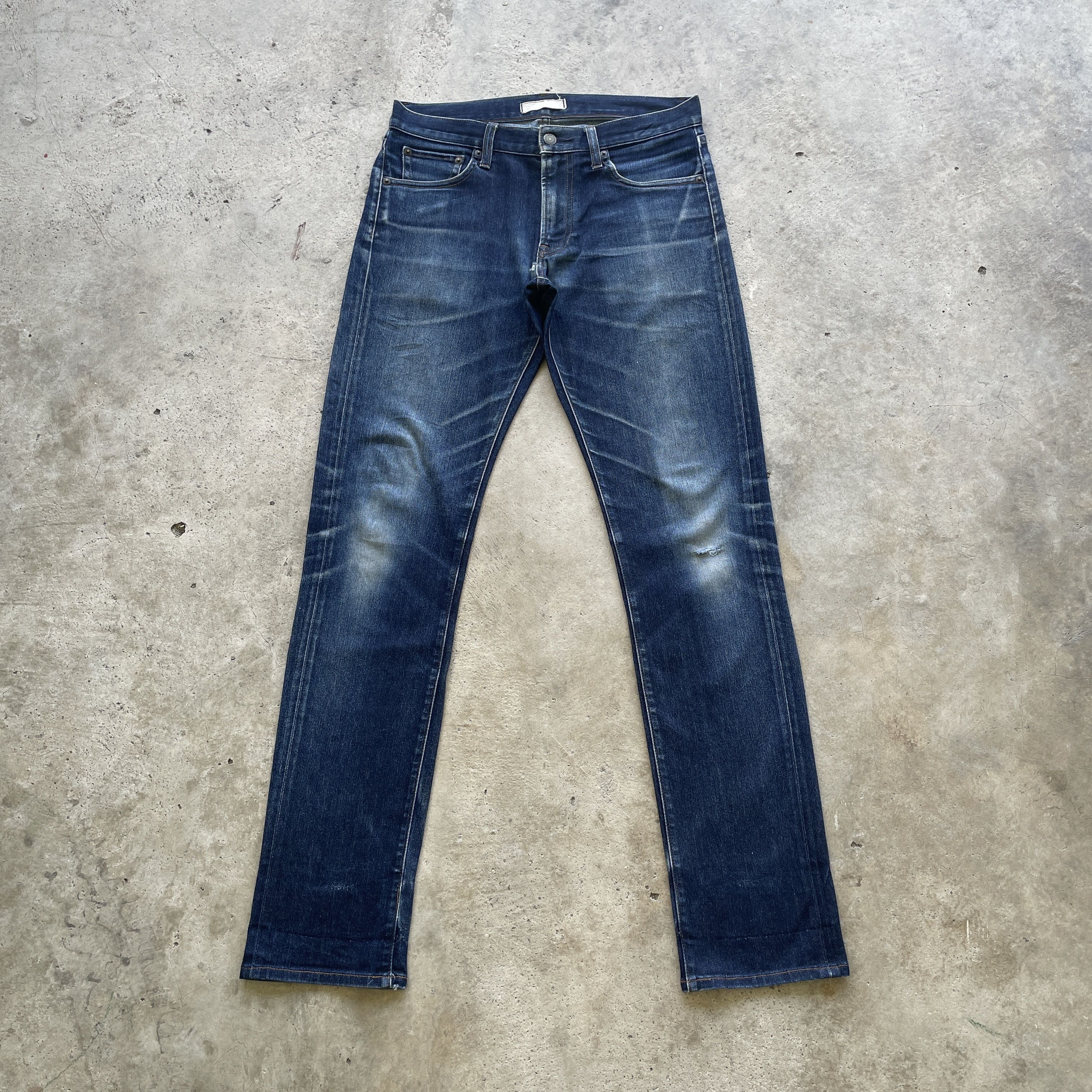 Japanese Brand VINTAGE JAPANESE SKINNY DENIM FADED JEANS PANTS W31 Size US 31 - 2 Thumbnail
