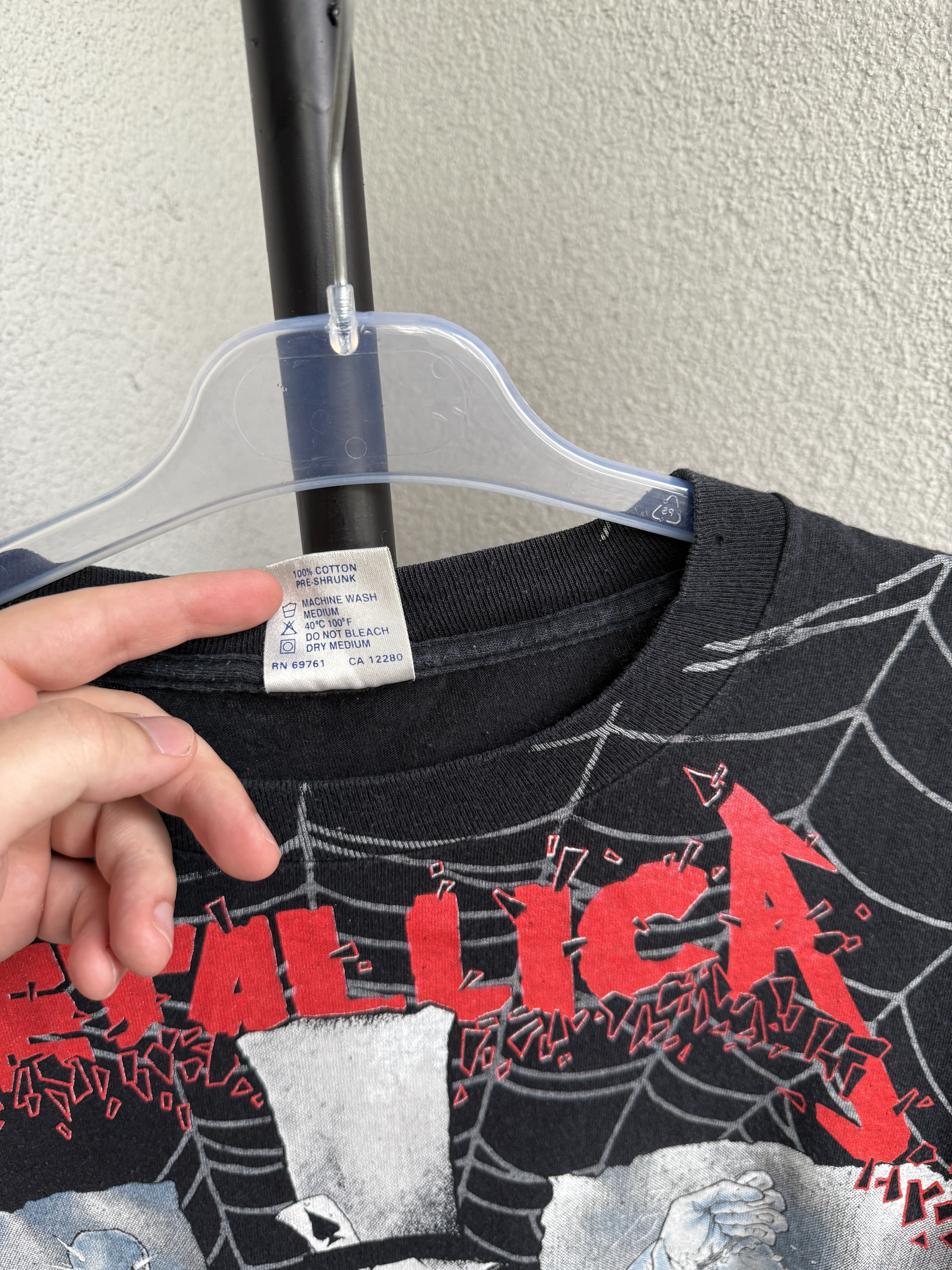 Band Tees Vintage 1992 Metallica Ringmaster Damage Inc Band AOP Tshirt Size US XL / EU 56 / 4 - 4 Thumbnail