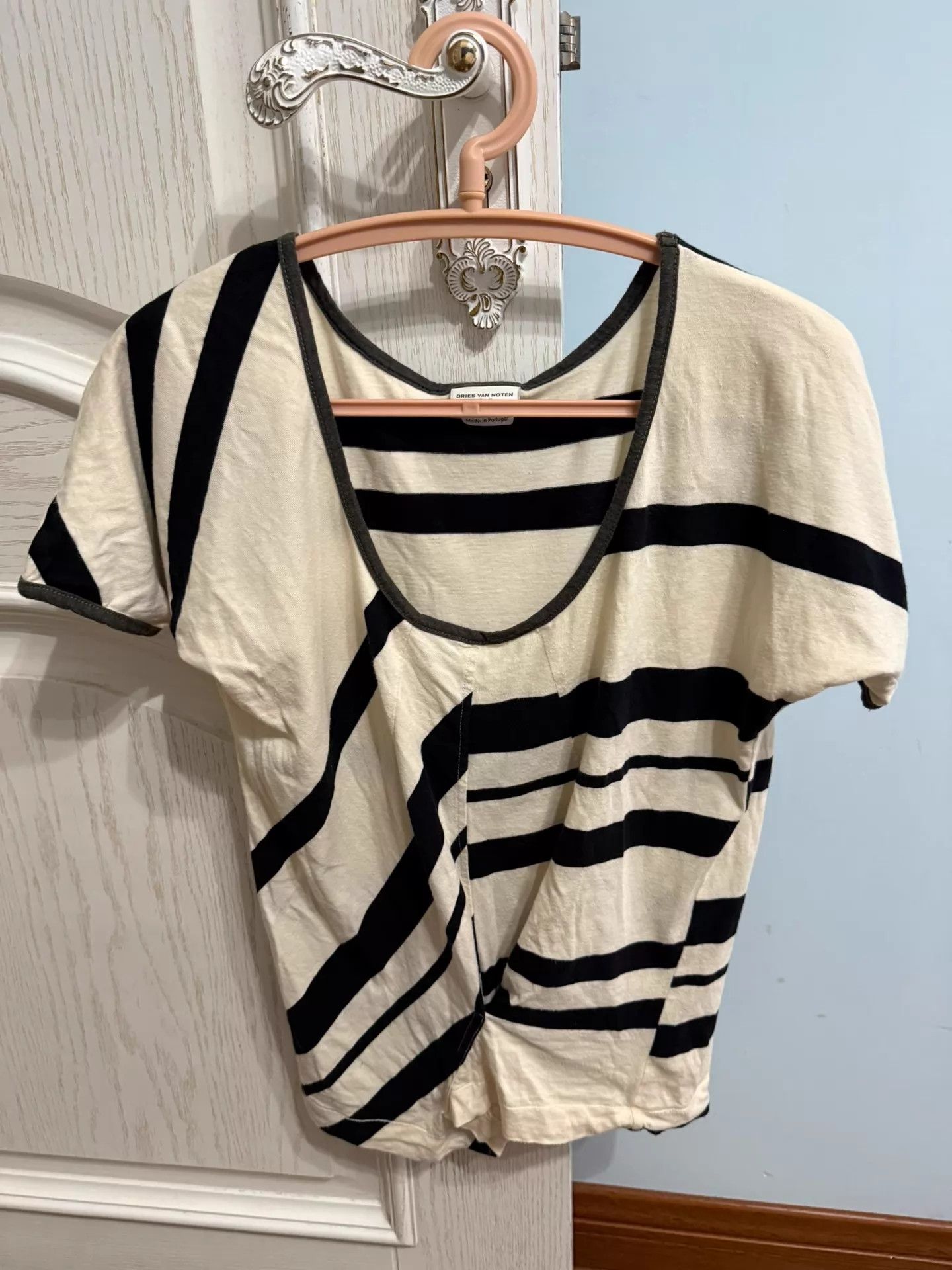 Dries Van Noten DVN Short Sleeve Tee Waist-Tie 9/10 Authentic Size S / US 4 / IT 40 - 1 Thumbnail