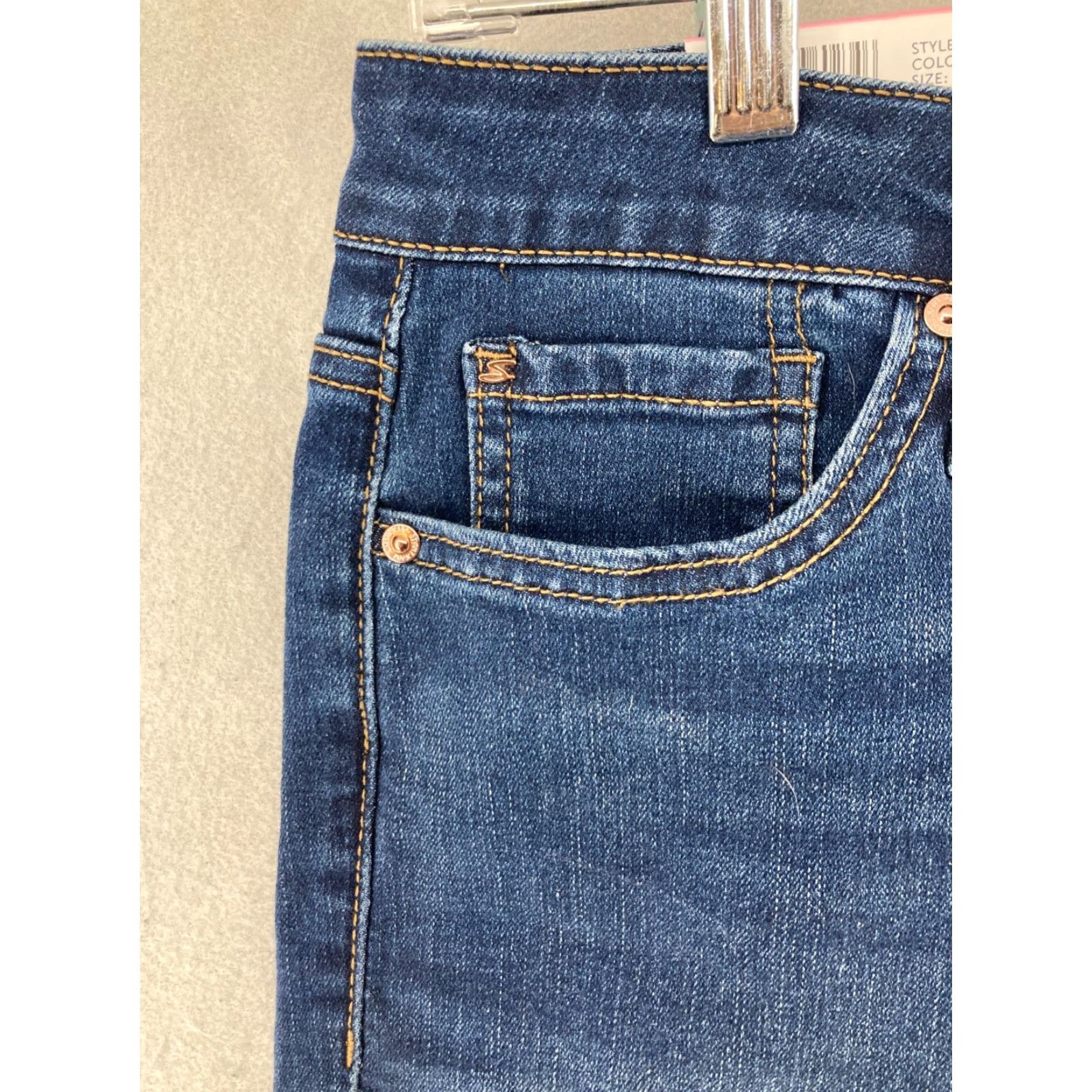 Vintage Seven7 Bermuda Shorts Womens 6 Sunset NWT Stretch Denim Cotton Spandex Blue Mid Rise Flat Front Casual Womens 90s? Size 28" / US 6 / IT 42 - 7 Thumbnail