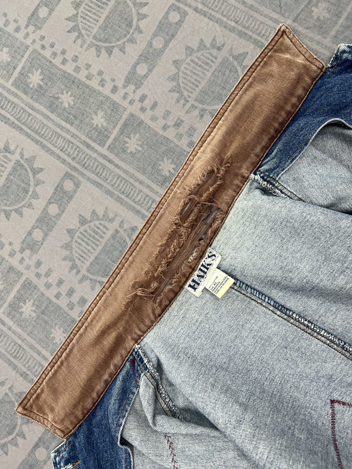 Vintage Haik’s Dirty Distressed Denim Chore Jacket Size XL / US 12-14 / IT 48-50 - 15 Thumbnail
