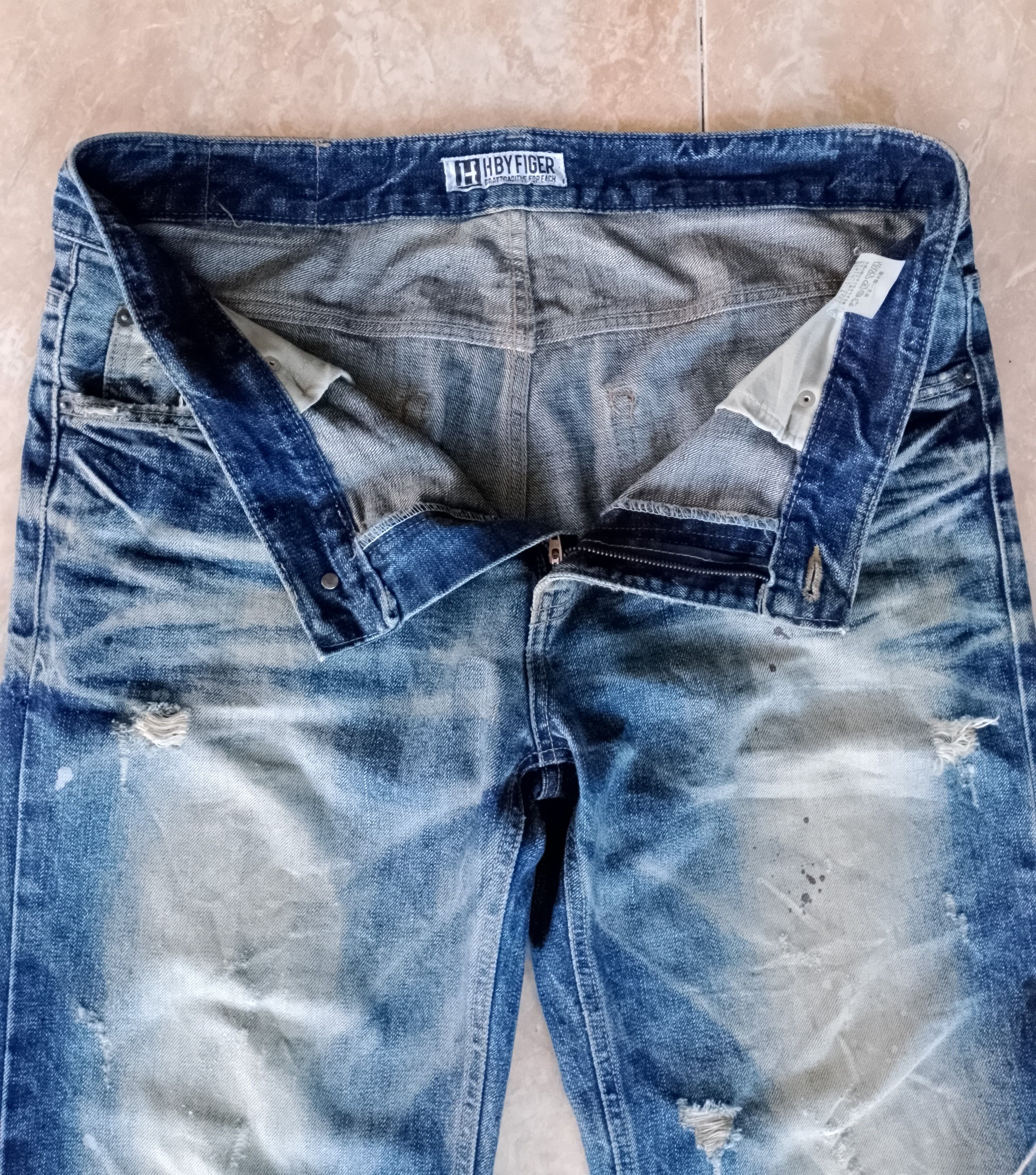 If Six Was Nine H by Figer Boot Cut Distressed Denim Size US 36 / EU 52 - 11 Thumbnail