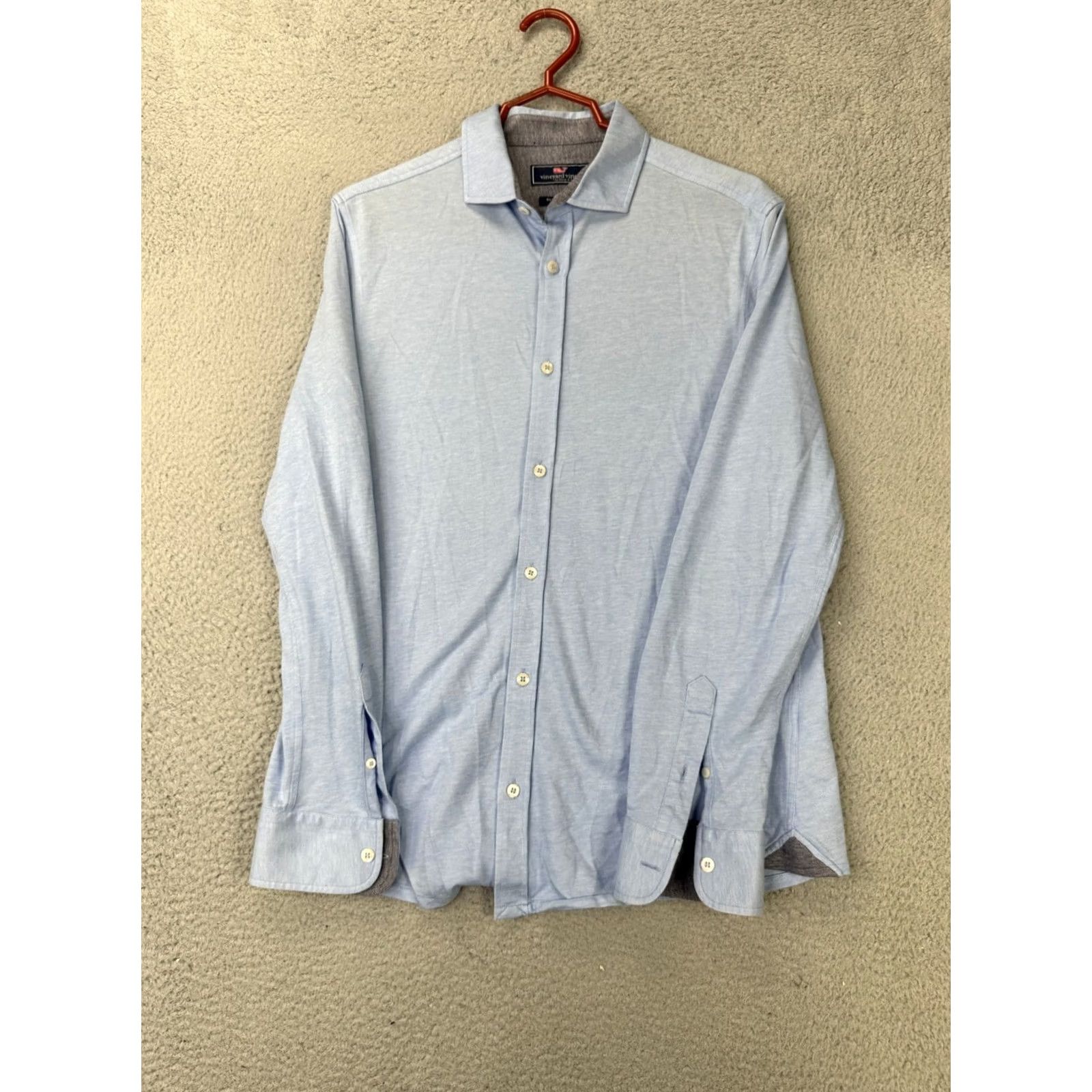 Vineyard Vines Vineyard Vines Shirt Adult Small Light Blue Slim Fit Button Up Long Sleeve Mens Size US S / EU 44-46 / 1 - 4 Thumbnail