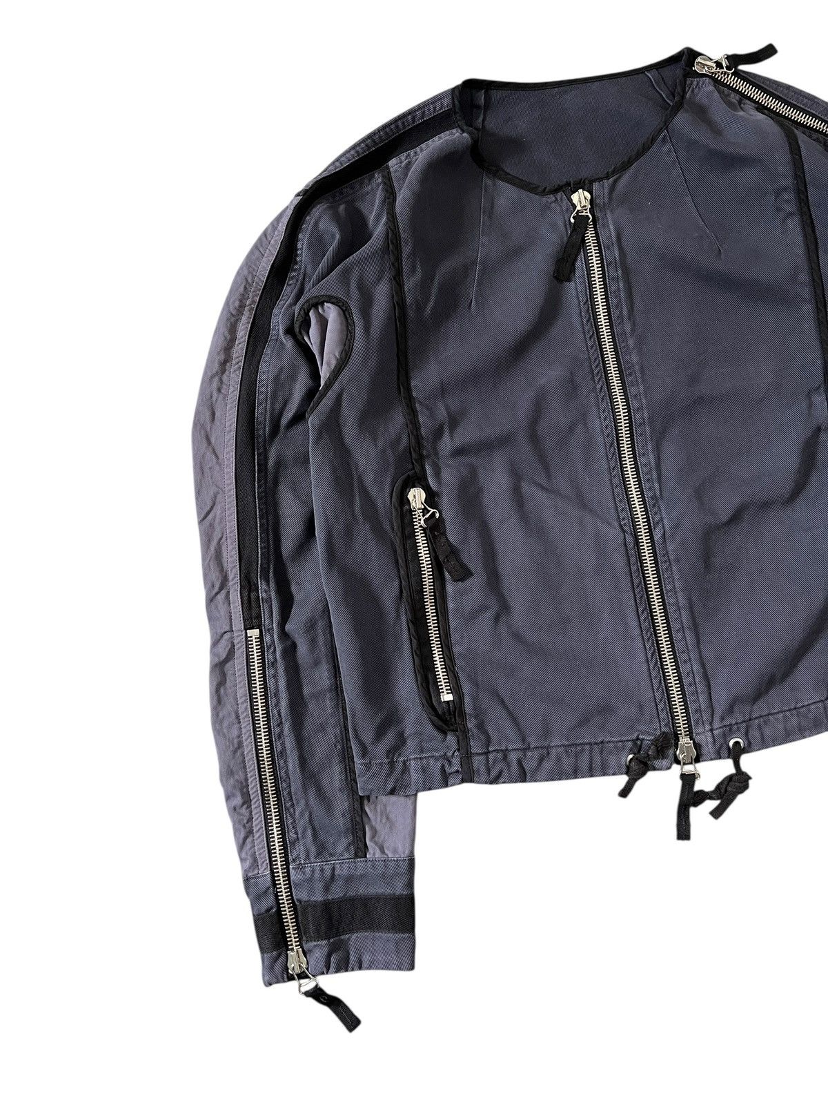 Dries Van Noten Dries Van Noten AW14 Cropped Zip Bomber Jacket Size US S / EU 44-46 / 1 - 4 Thumbnail
