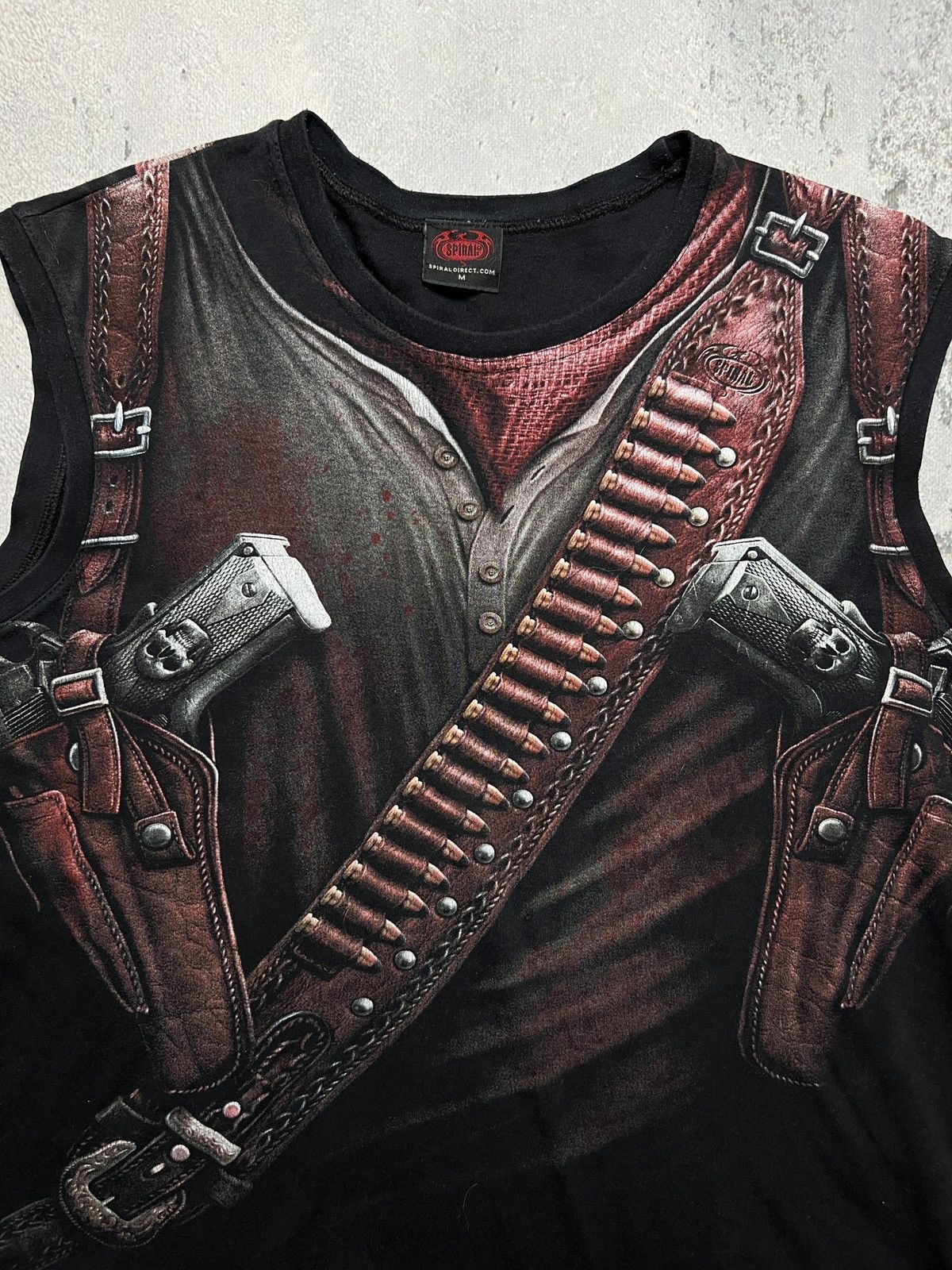 Band Tees Vintage y2k Spiral 3D Stalker Holster Wrap Zombie Bones Tee Size US M / EU 48-50 / 2 - 6 Thumbnail