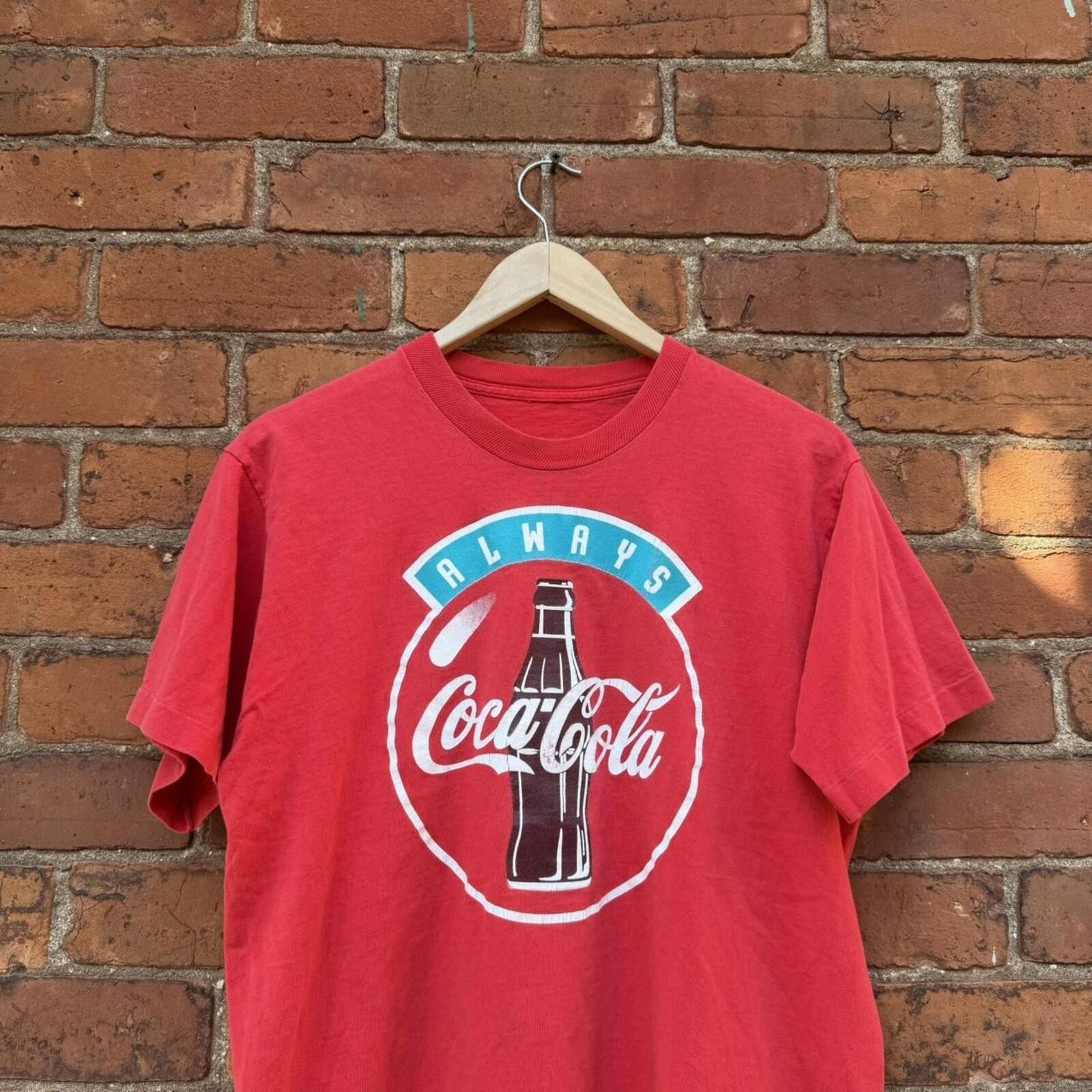 Coca Cola vintage Coca Cola logo t shirt always coca cola 90s M/L Size US L / EU 52-54 / 3 - 1 Thumbnail