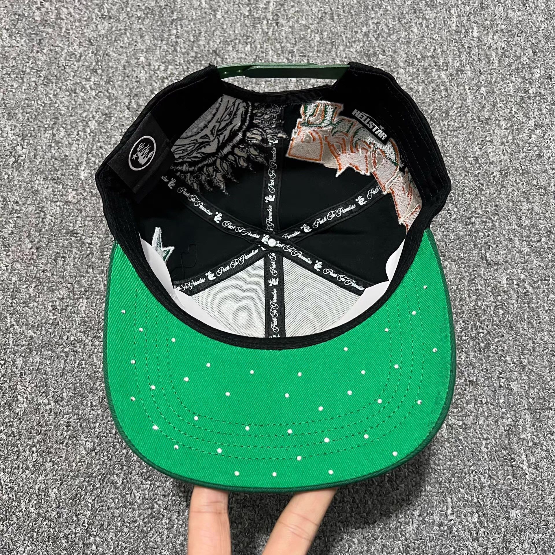 HELLSTAR Hellstar street curved brim baseball cap sun hat。 Q7 Size ONE SIZE - 5 Thumbnail