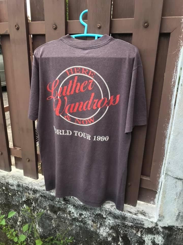 Band Tees × Hanes × Vintage Vintage Luther Vandeross World Tour 1990 Size US L / EU 52-54 / 3 - 6 Thumbnail