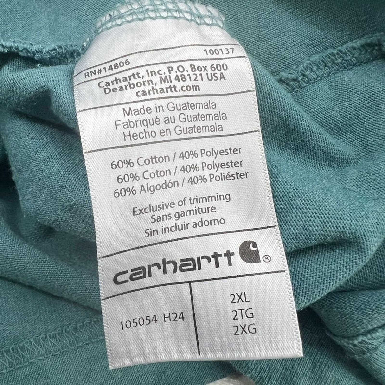 Carhartt Carhartt Shirt Mens Graphic Tee Long Sleeve Pullover 2XL Size US XXL / EU 58 / 5 - 5 Thumbnail