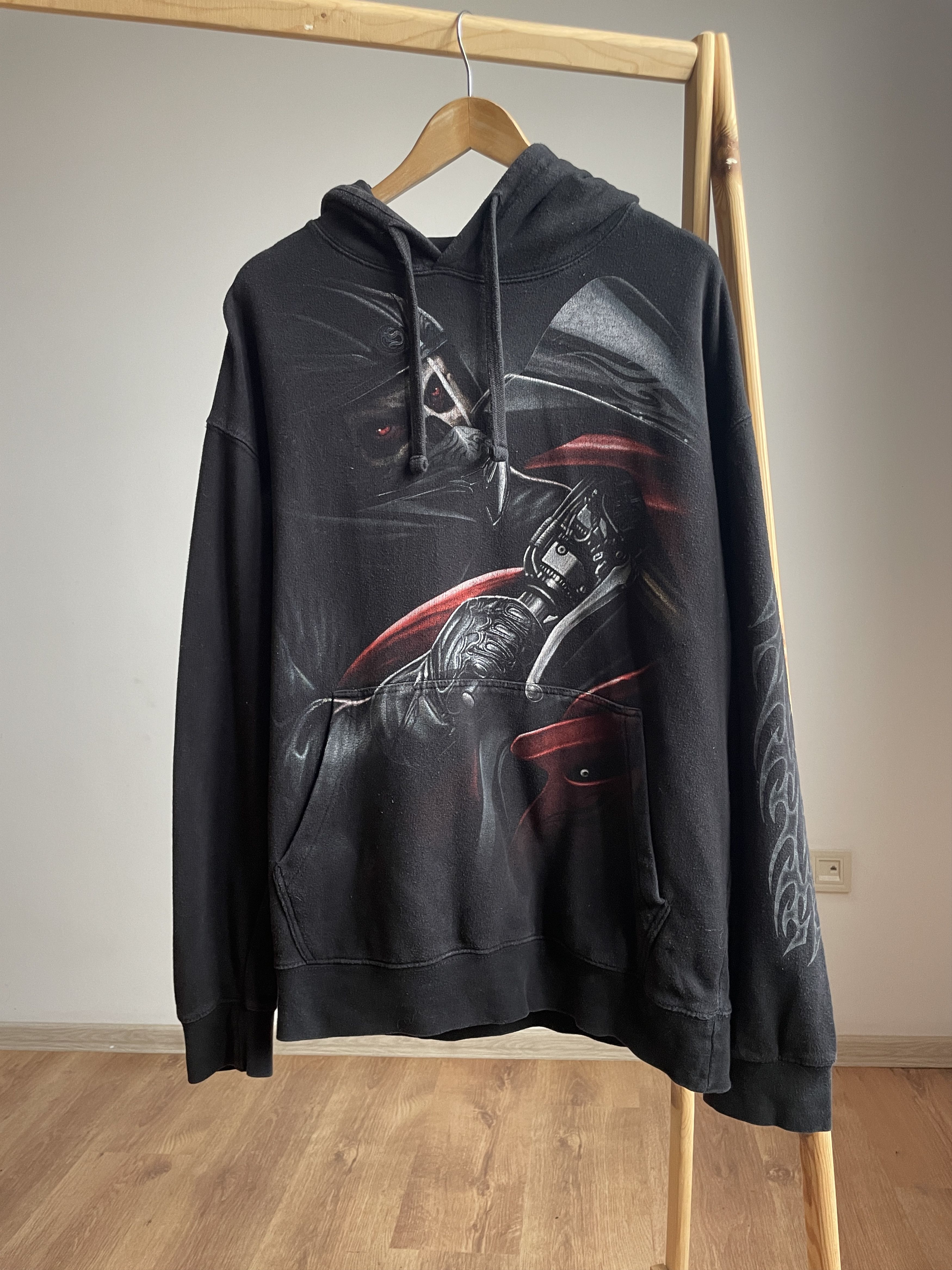 Vintage Vintage Skull Skeleton Hoodie Size XL Size US XL / EU 56 / 4 - 1 Thumbnail