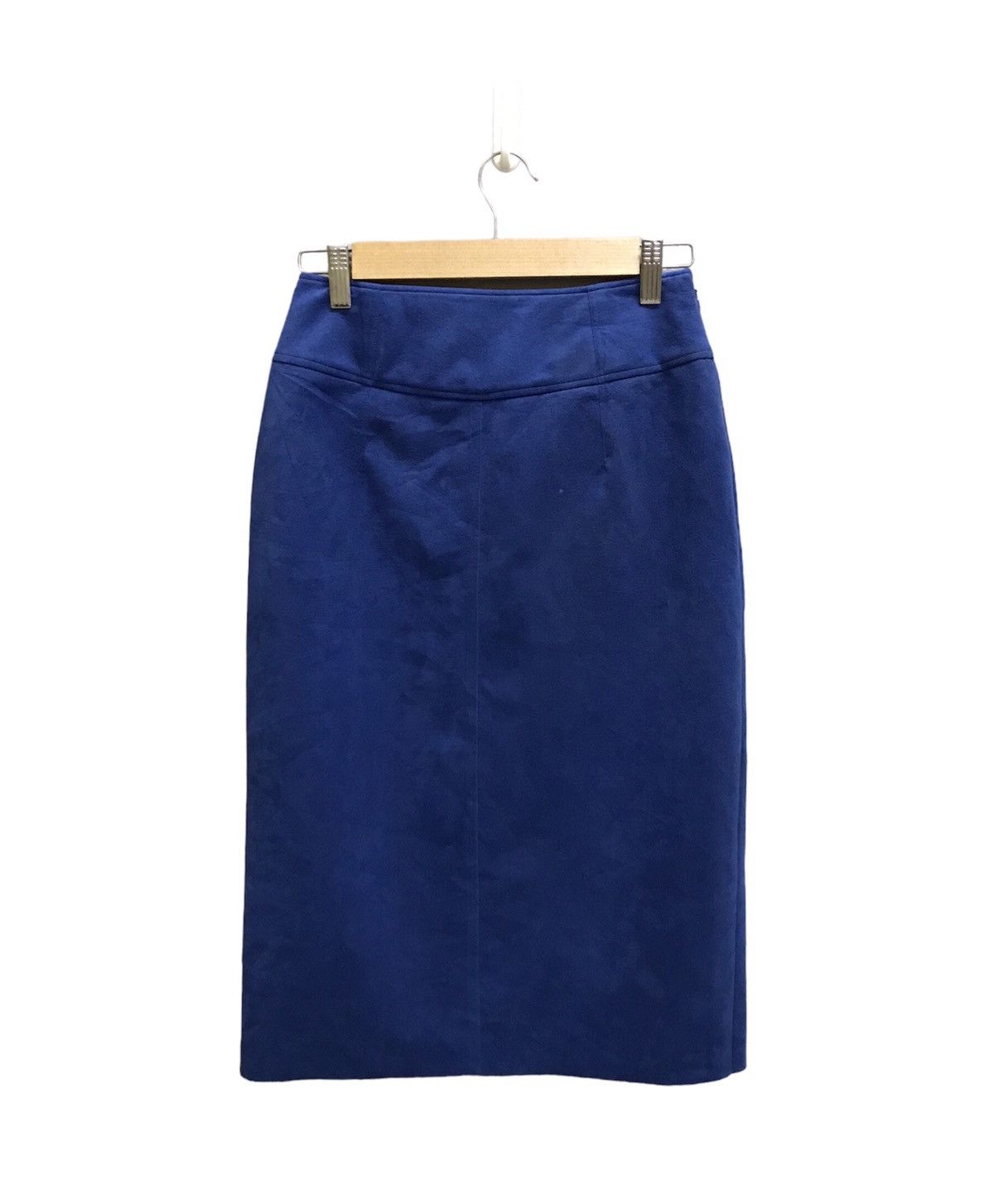 image of Tokyo x Vintage United Tokto Synthetic Leather Skirt in Blue, Women's (Size 26)