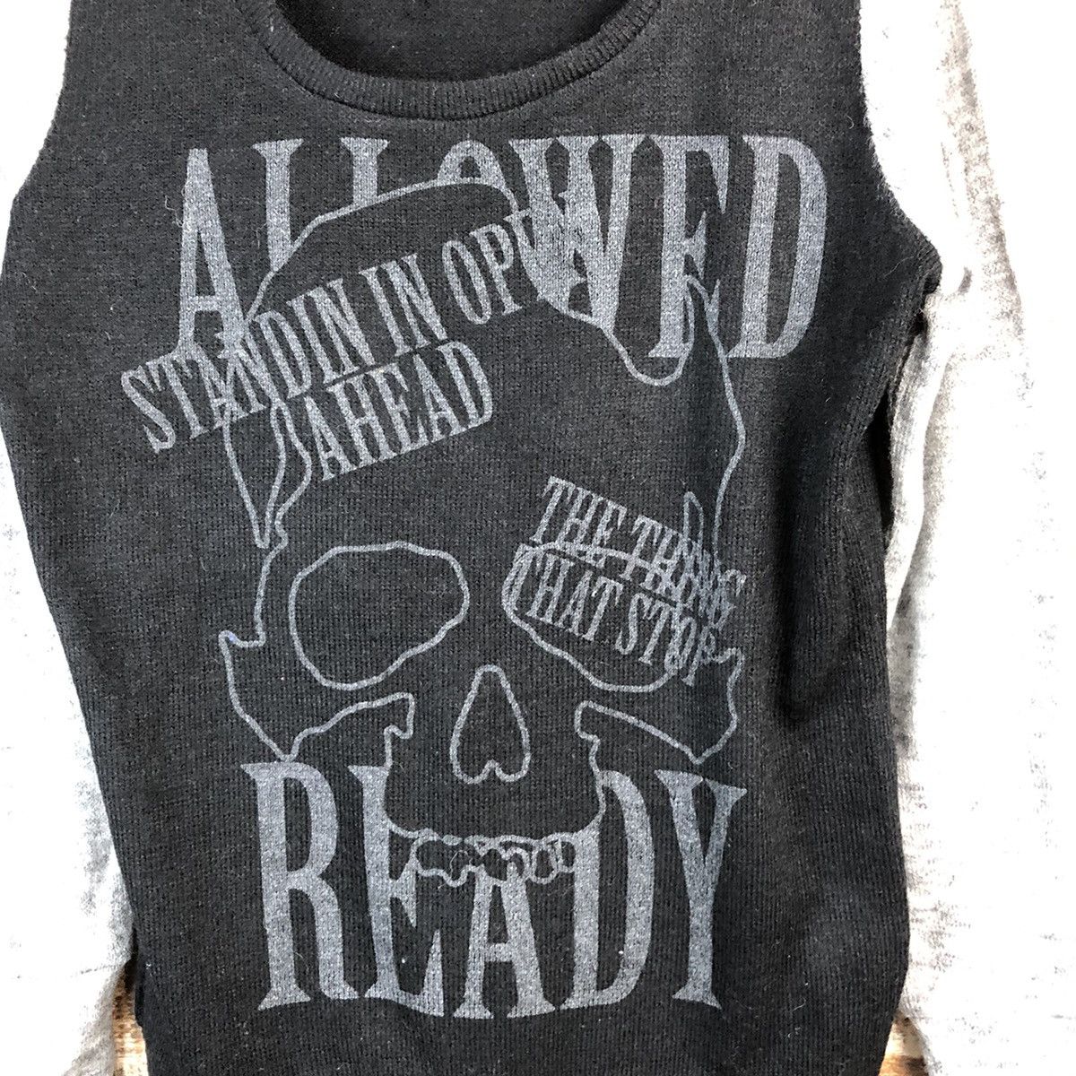 Ghost of Harlem DL Ghost Of Harlem Skull punk Black Knitwear #C566 Size S / US 4 / IT 40 - 5 Thumbnail