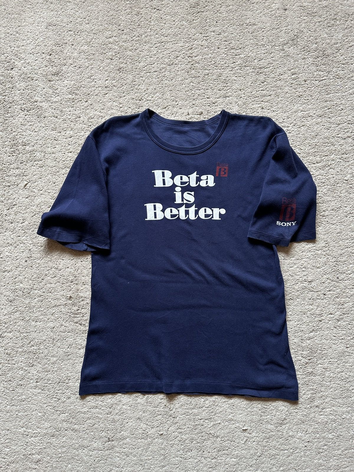 Vintage 1990s Vintage Sony Slogan Promo Tshirt Size US M / EU 48-50 / 2 - 1 Thumbnail