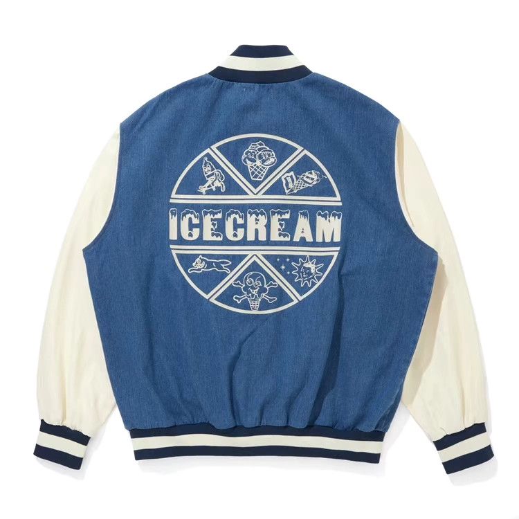 Billionaire Boys Club BBC ICECREAM Japanese Line Lightweight Varsity Jacket Size US L / EU 52-54 / 3 - 4 Thumbnail