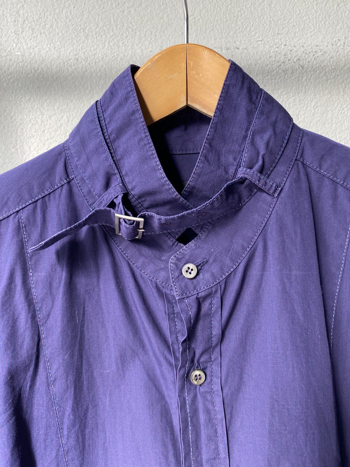 Solid Homme × Wooyoungmi SOLID HOMME Blue Long-Sleeve Shirt Size US M / EU 48-50 / 2 - 17 Thumbnail