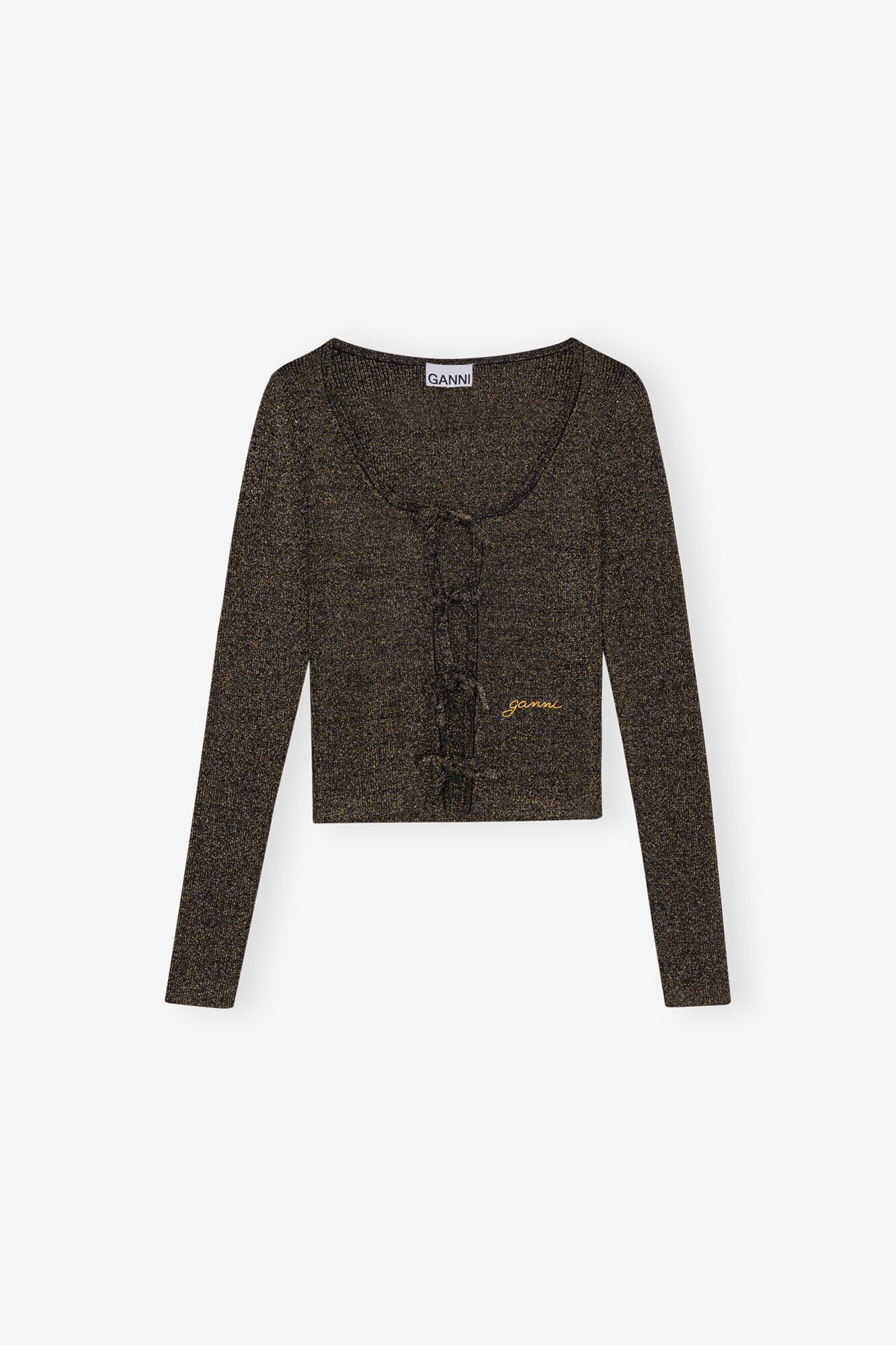 Ganni o1s22i1n0525 Lurex Knit Cardigan in Multicolor Size M / US 6-8 / IT 42-44 - 1 Thumbnail