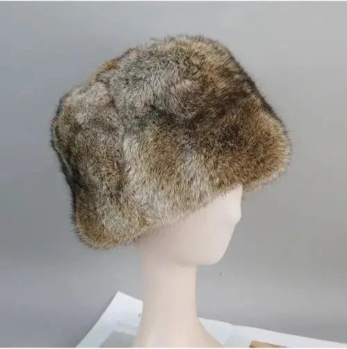 Other Kitazawa x Maya Warm Natural Rabbit Fur Bomber Hat Size ONE SIZE - 1 Thumbnail