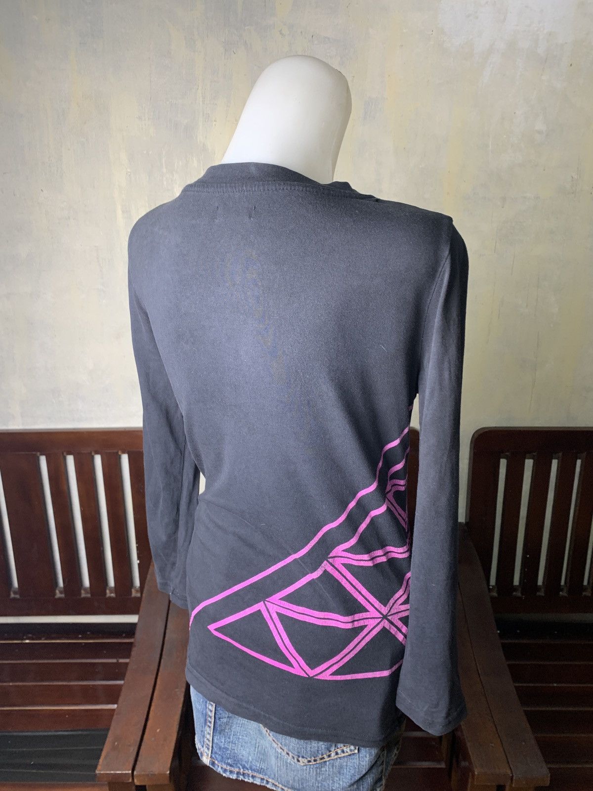 Other 2000s Nokia Black Triangle Graphic V-Neck Longsleeves Top Size S / US 4 / IT 40 - 3 Thumbnail