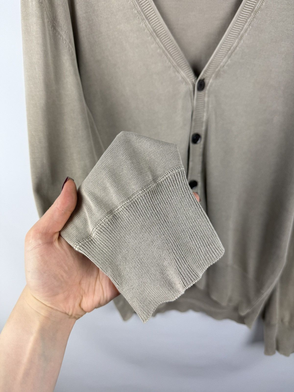 Burberry Burberry Brit Men’s Garment Dyed Cotton Cardigan Sweater Size US M / EU 48-50 / 2 - 10 Thumbnail
