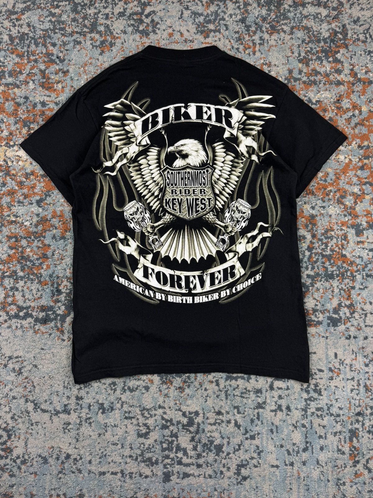 Vintage × West Coast Choppers Vintage 00s biker forever tribal harley style graphic tee Size US M / EU 48-50 / 2 - 2 Thumbnail