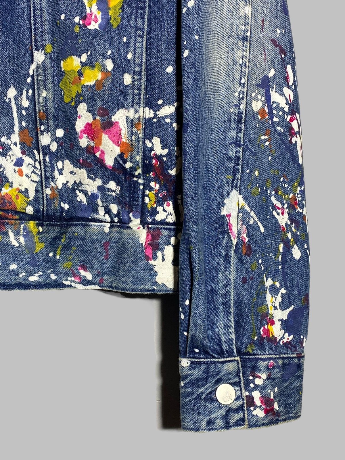 Calvin Klein Calvin Klein Painted Denim Jacket Men’s Size US XL / EU 56 / 4 - 5 Thumbnail