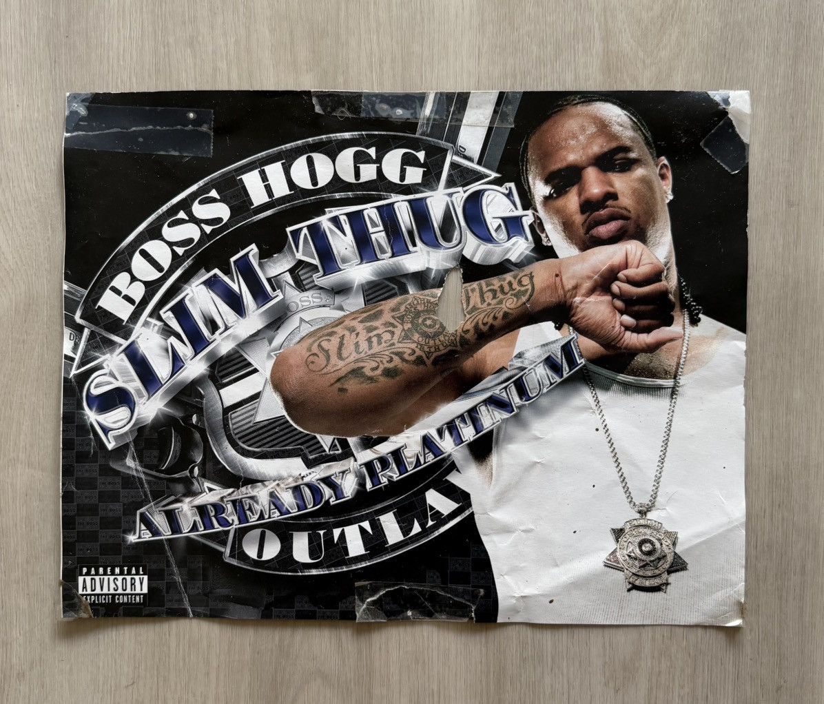 Vintage Vintage Y2K Slim Thug Already Platinum Promo Poster *** Size ONE SIZE - 1 Thumbnail