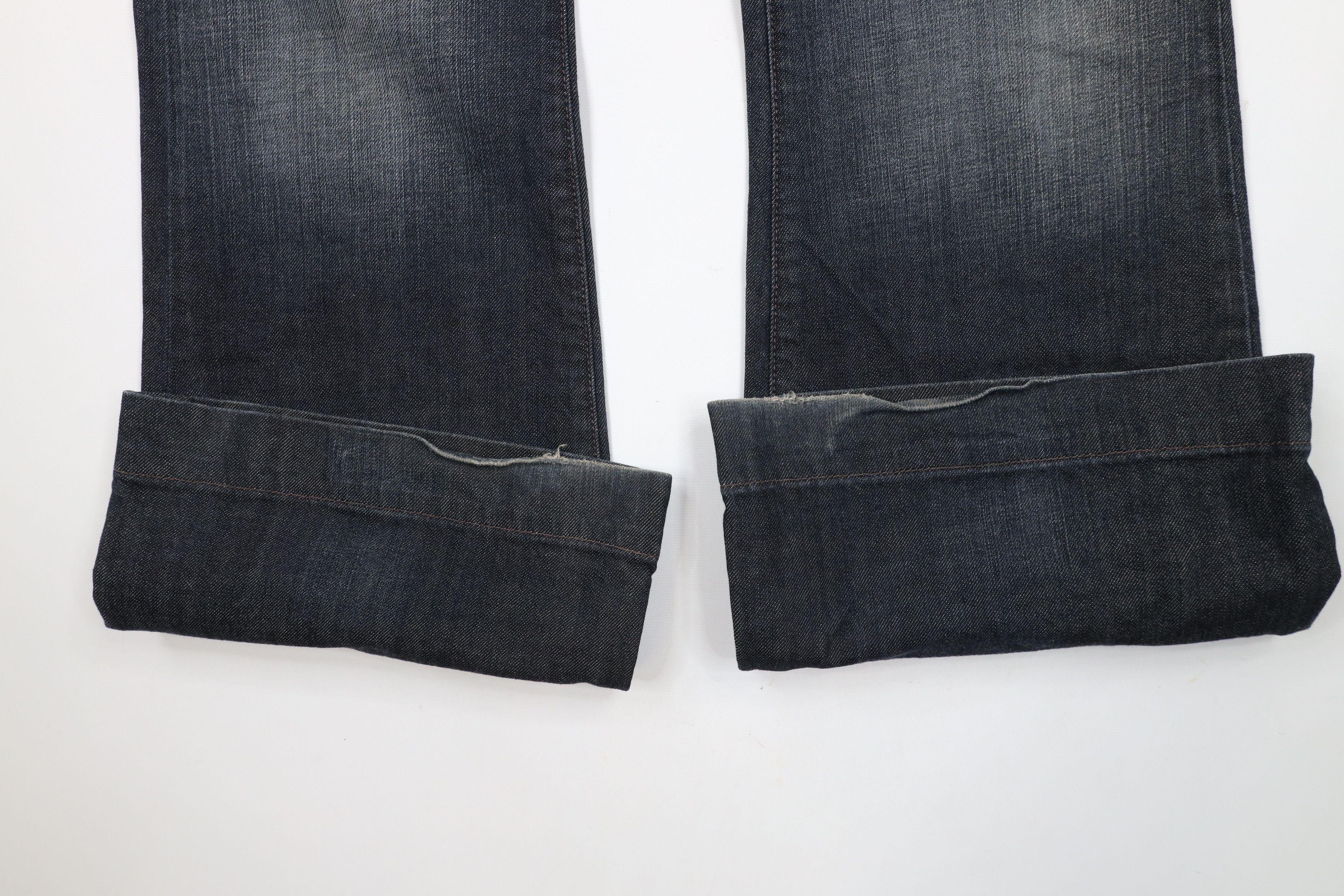 Express × Vintage Vintage Y2K Express X2 Full Leg Flared Stretch Denim Jeans Size 30" / US 8 / IT 44 - 5 Thumbnail