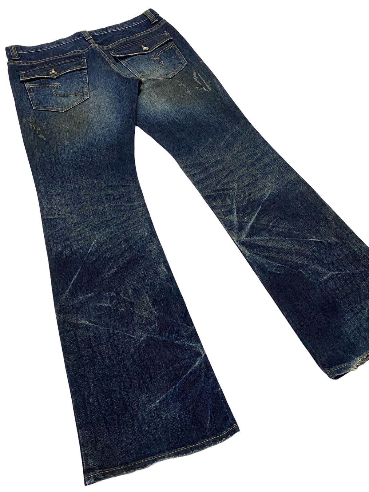 semanticdesign Semantic Design Flared Snakeskin Denim Pants Size US 34 / EU 50 - 21 Thumbnail