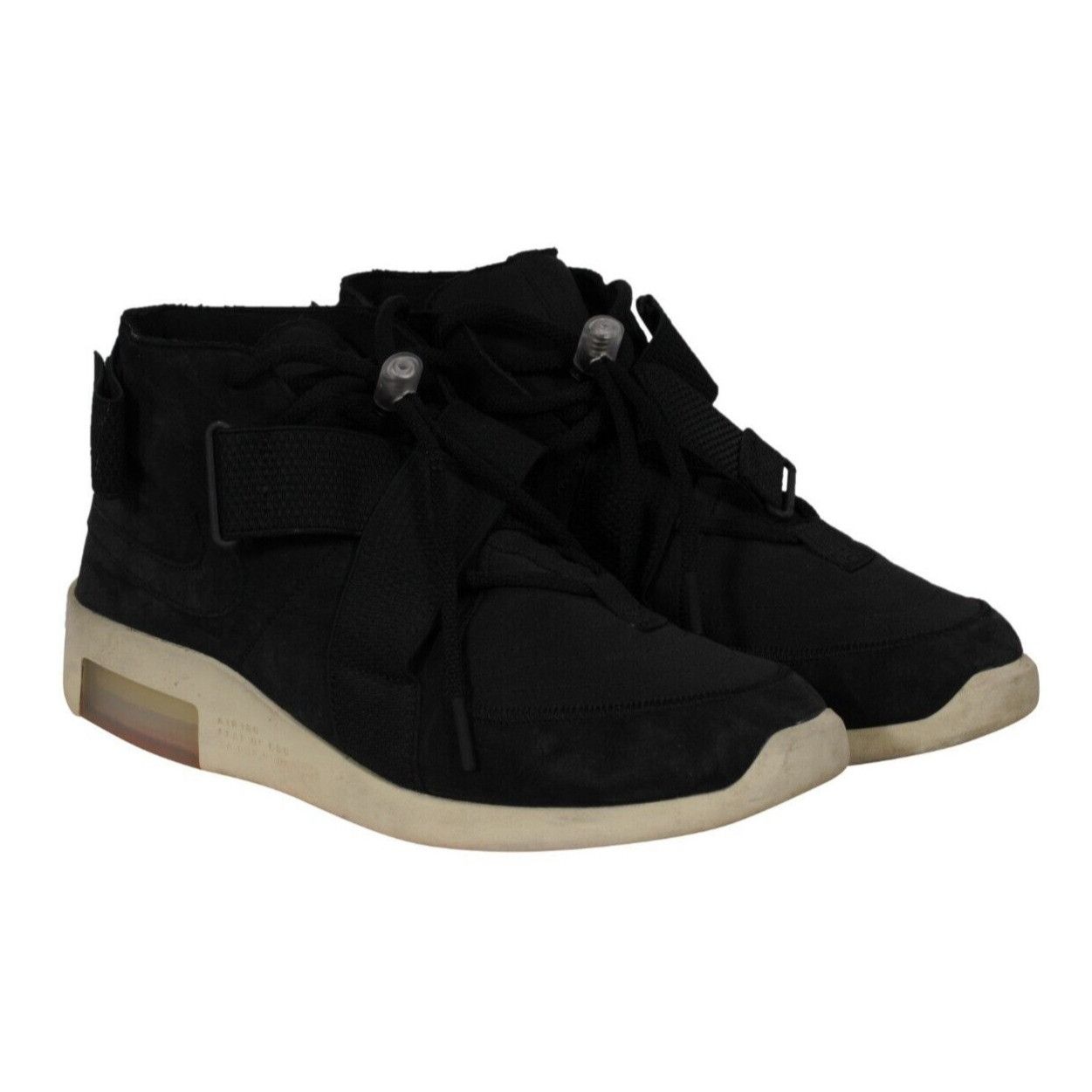 Fear of God × Nike Air Fear of God Raid Mid Tops Black White -02334 Size US 11 / EU 44 - 13 Thumbnail