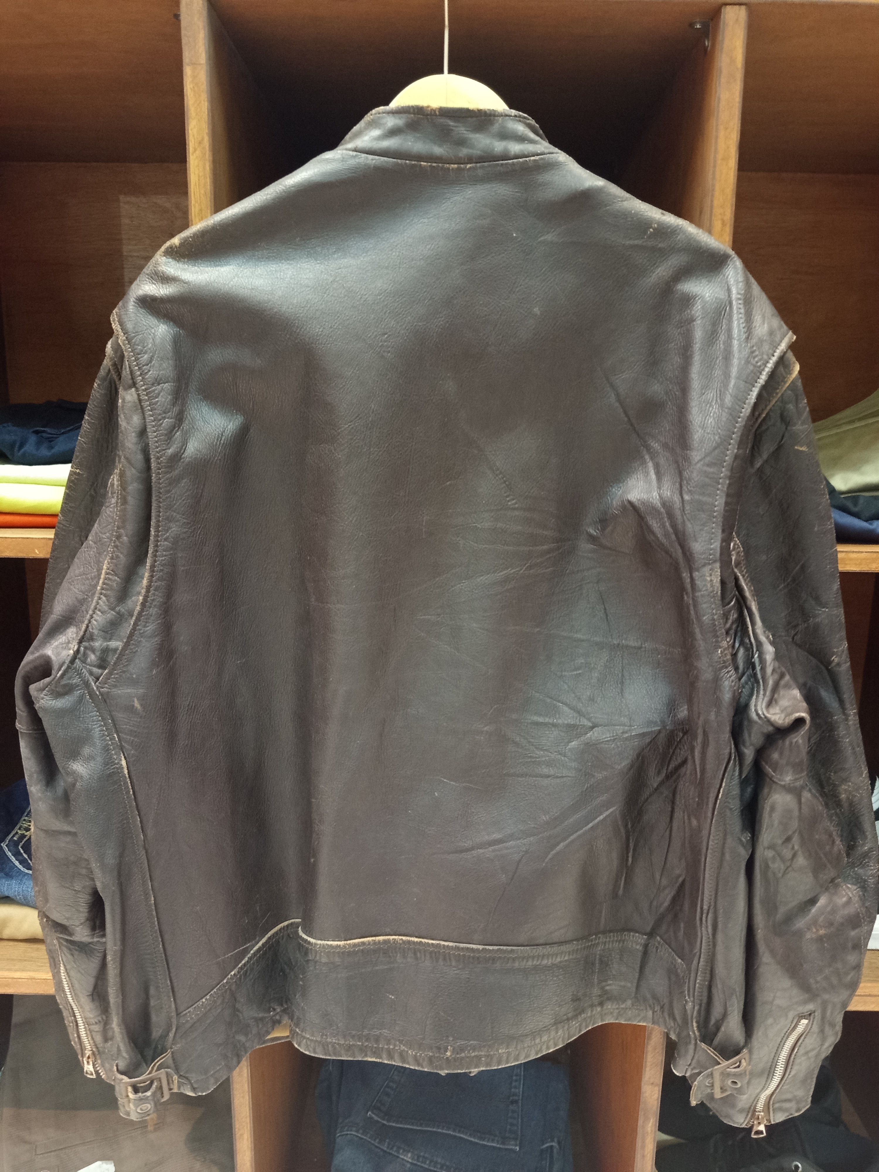 Schott 1970s Schott Bros Leather Biker Jacket Size US L / EU 52-54 / 3 - 6 Thumbnail