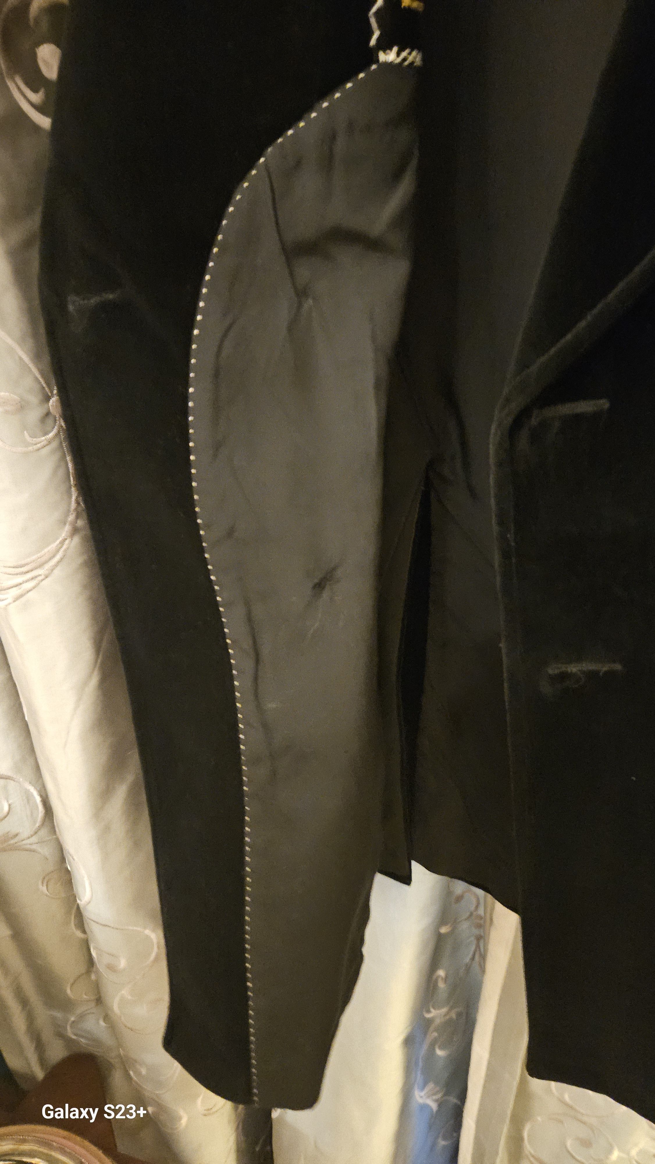 Van Gils Black Velvet Coat- by VAN GILS- Men's/sz. 36-38 (US) Size US M / EU 48-50 / 2 - 10 Thumbnail