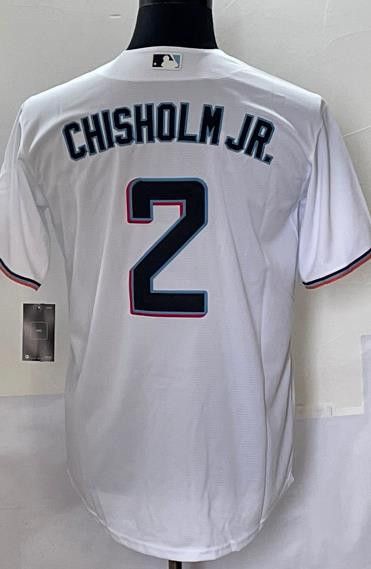 MLB Miami Marlins #2 Chisholm Jr Jersey XL Size US XL / EU 56 / 4 - 1 Thumbnail