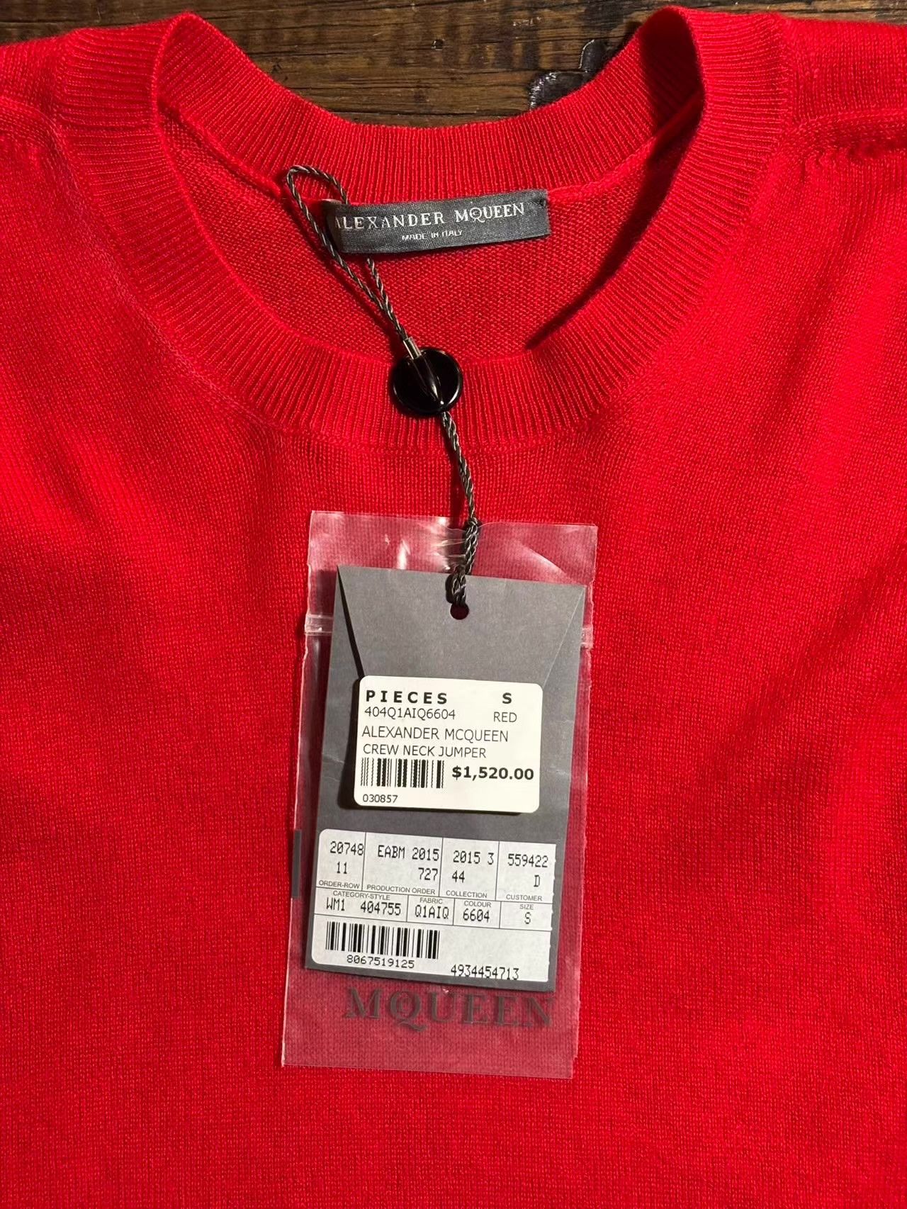 Alexander McQueen Alexander McQueen 17SS Red Shoulder Oversized Sweate Ｑ25 Size US M / EU 48-50 / 2 - 3 Thumbnail