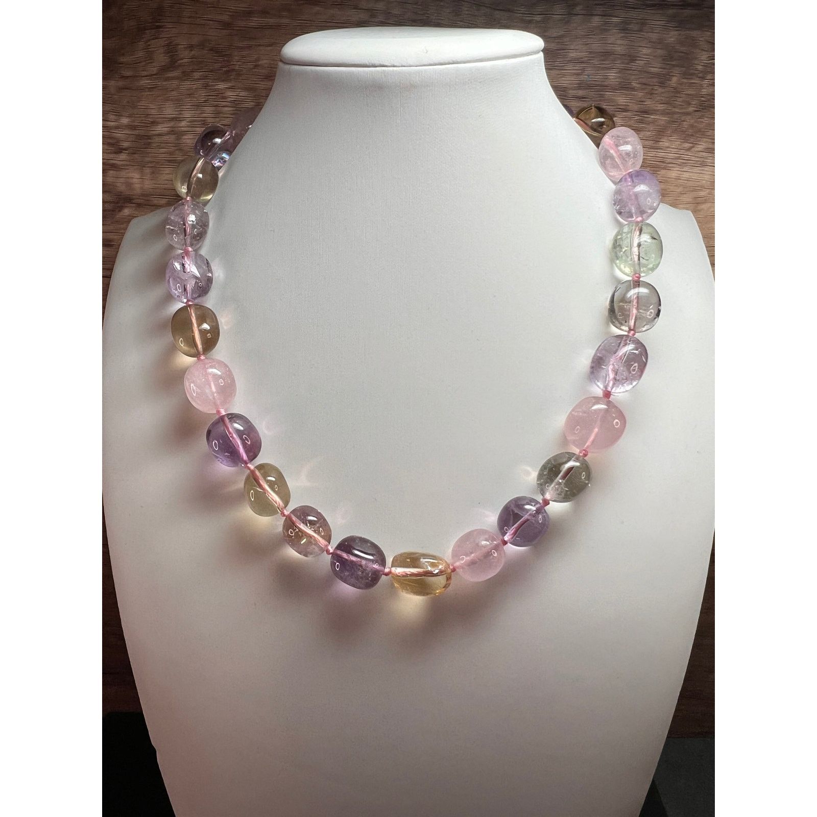 Other NEW Multi quartz knotted necklace with 925 magnetic clasp Size ONE SIZE - 1 Thumbnail