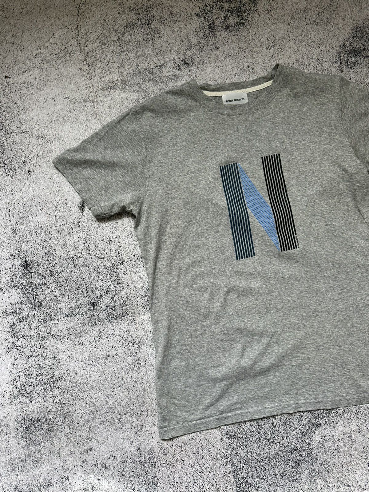 Norse Projects Norse Project Gray T-shirt Centre Logo Size US M / EU 48-50 / 2 - 2 Thumbnail