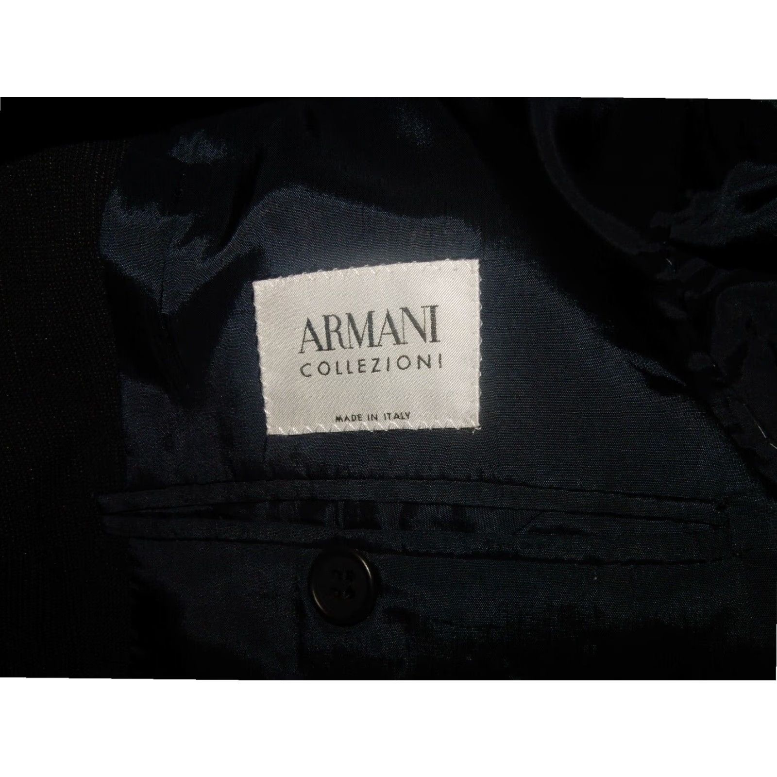 Armani Armani Collezioni Mens Blazer Sport Coat Dark Gray Size 42L Wool Size 42R - 7 Thumbnail