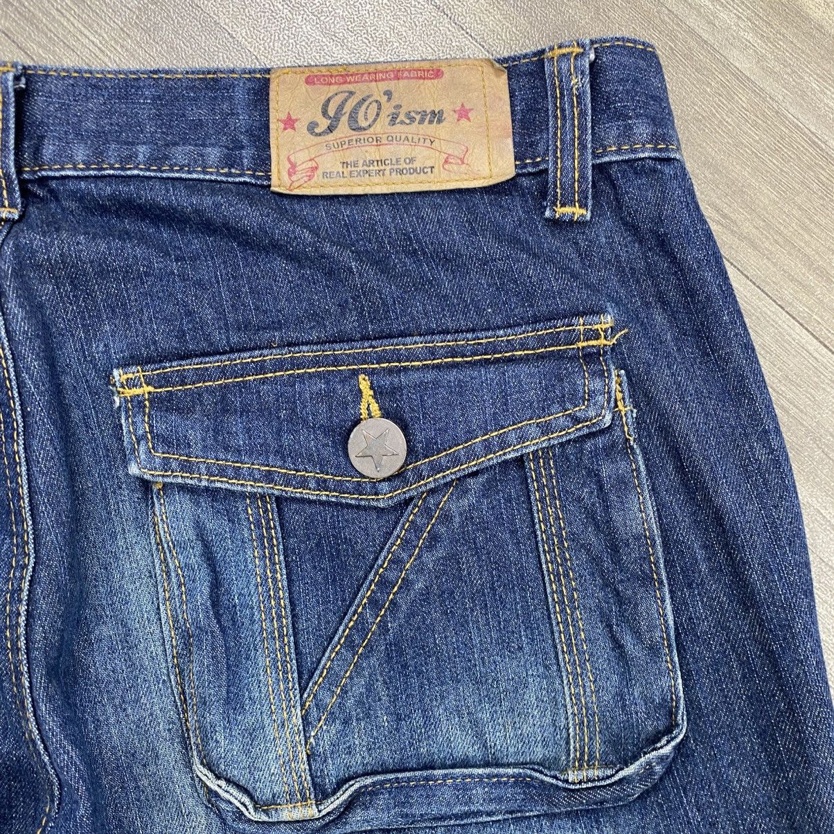 Japanese Brand 2000s Tornado Mart Lgb Goa Faded Bondage Flared Jeans Y2K Size US 32 / EU 48 - 12 Thumbnail