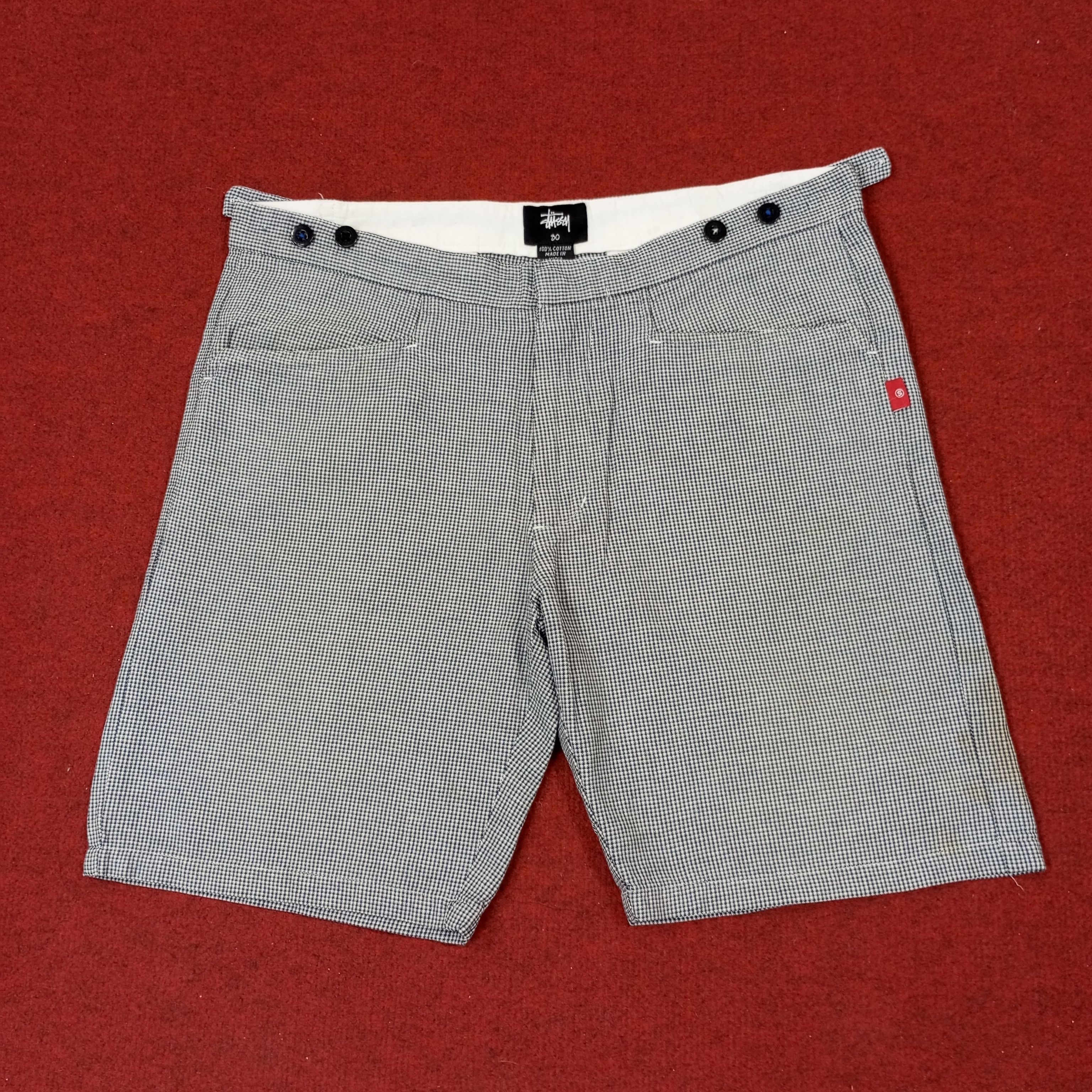 Stussy × Vintage Stussy Streetwear Custom Art Logo Style Short Pants c217n16 Size US 33 - 4 Thumbnail