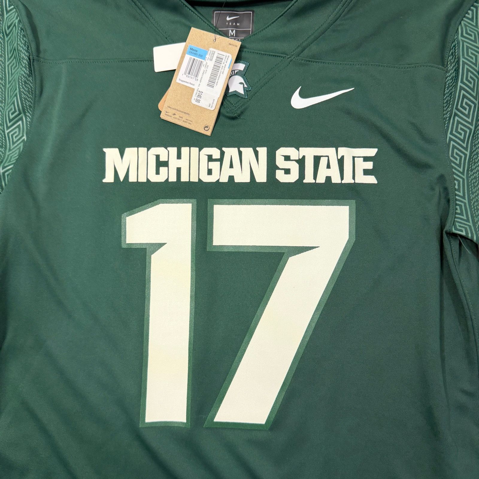 Nike Nike Michigan State Spartans Tre Mosley Jersey Medium NEW Size US M / EU 48-50 / 2 - 2 Thumbnail