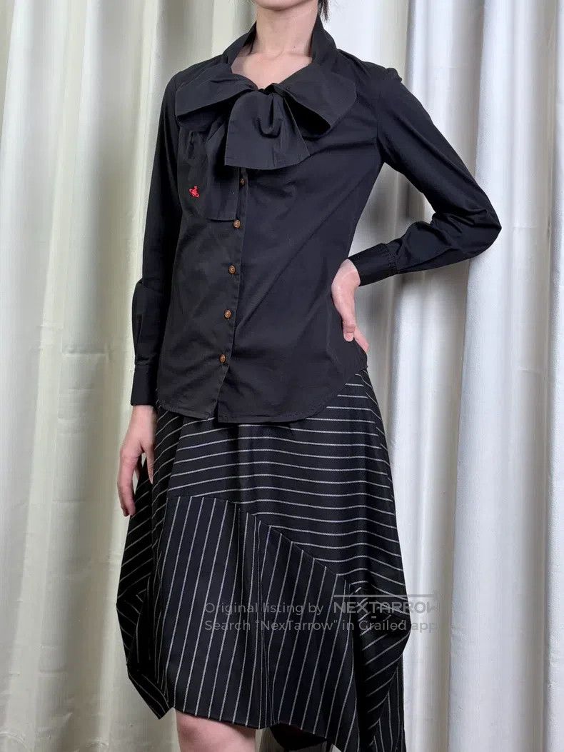 Vivienne Westwood Vivienne Westwood Vintage bow Saturn shirt Size S / US 4 / IT 40 - 2 Thumbnail