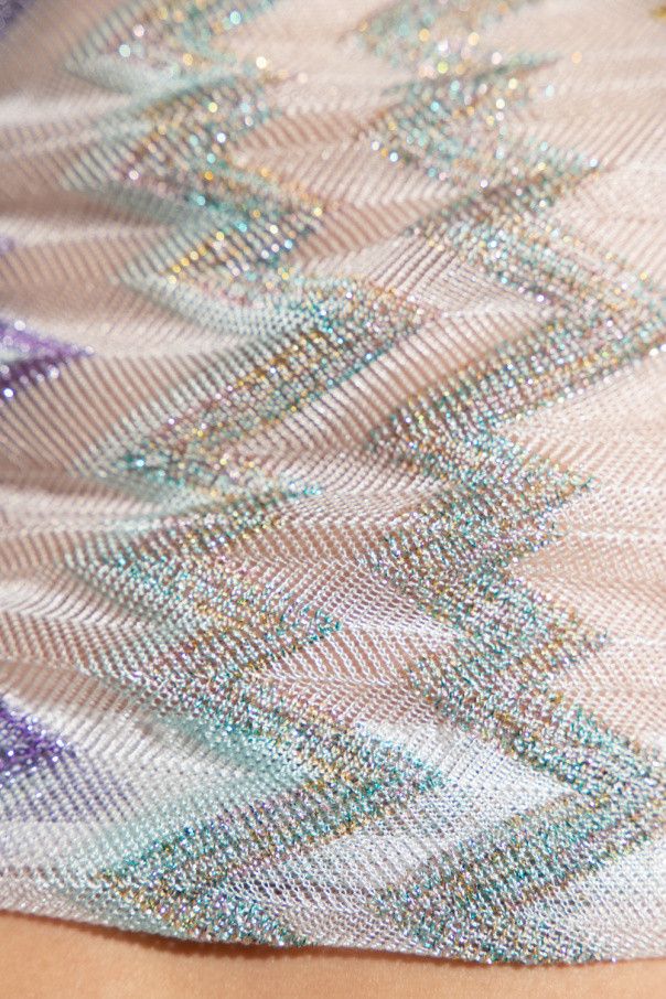Missoni o1mle0425 Zig-Zag Sparkling Beach Crop Top in Multicolor Size M / US 6-8 / IT 42-44 - 4 Thumbnail